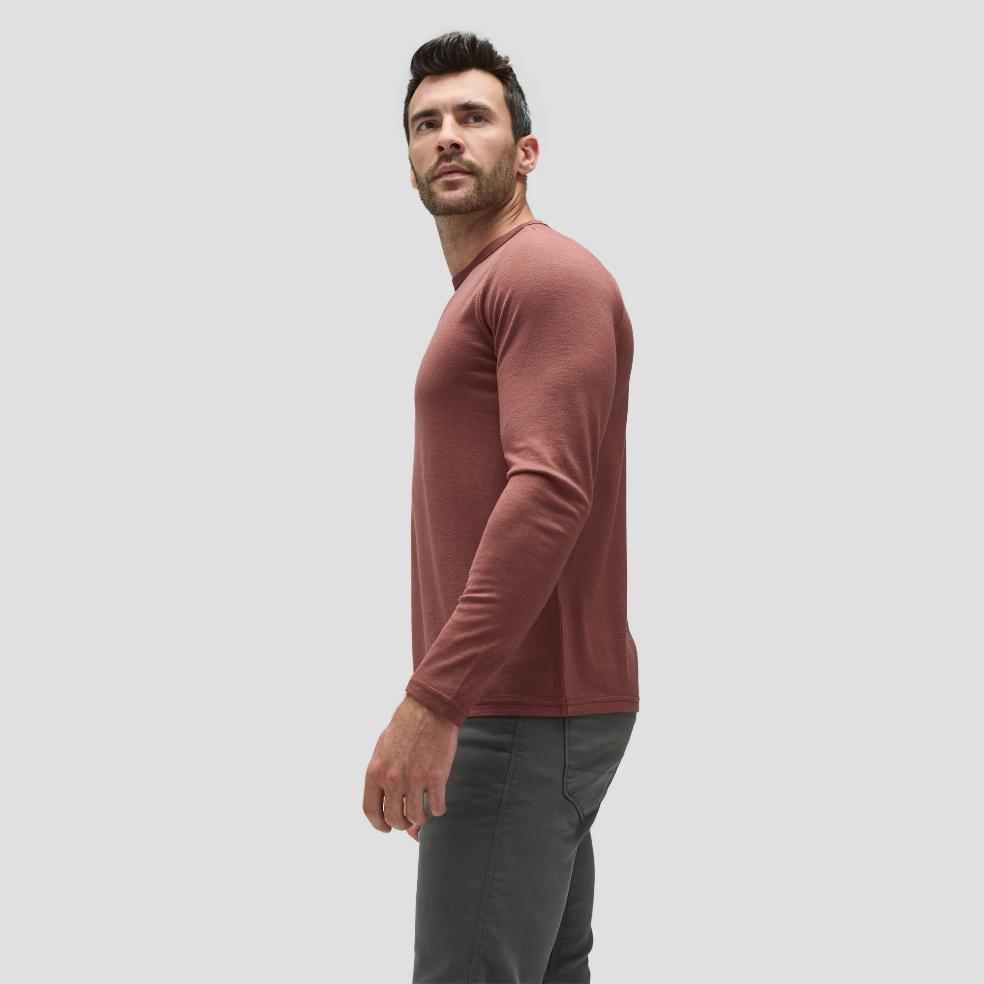 Men's Long Sleeve Merino Crew - Image 21