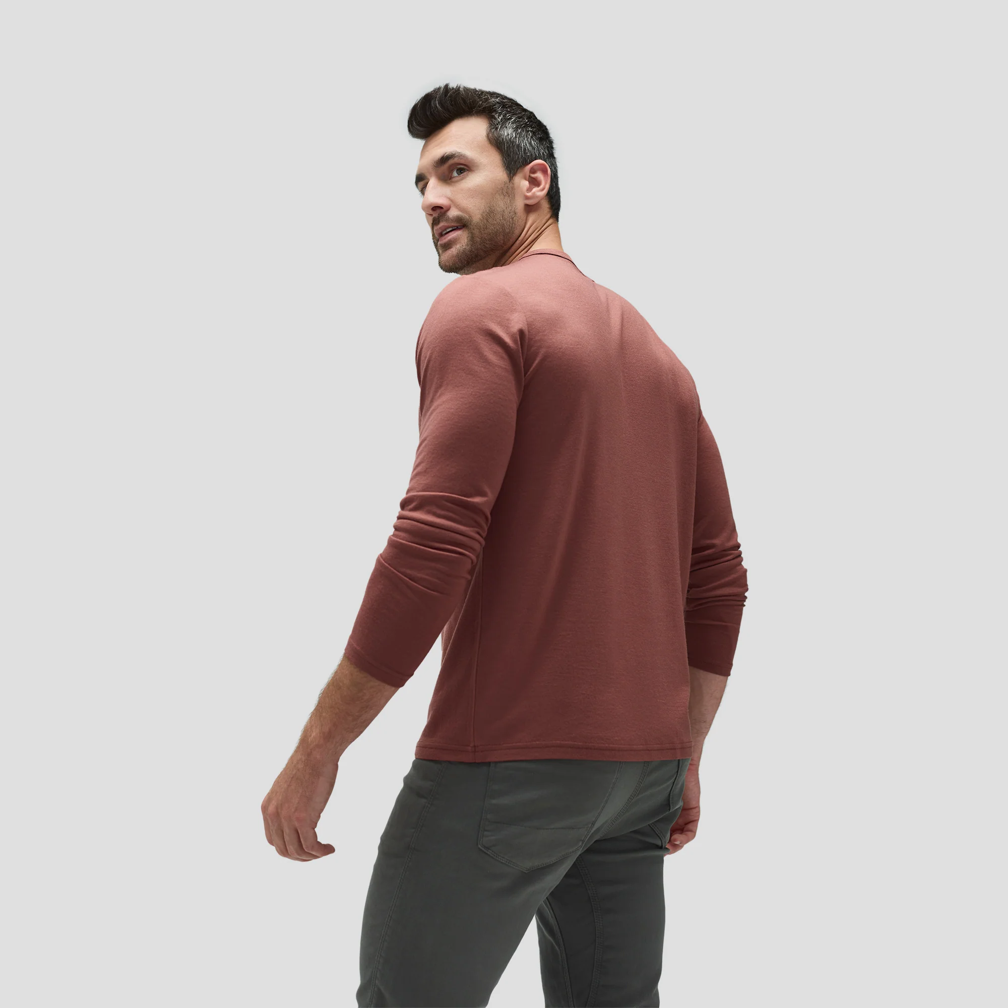 Men's Long Sleeve Merino Crew - Image 22