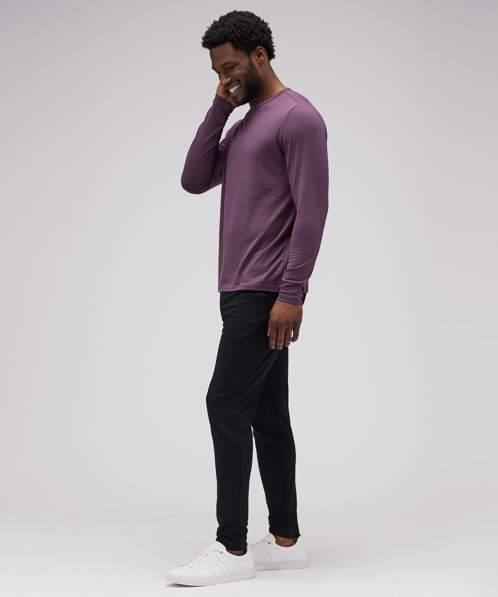 Men's Long Sleeve Merino Crew - Image 37