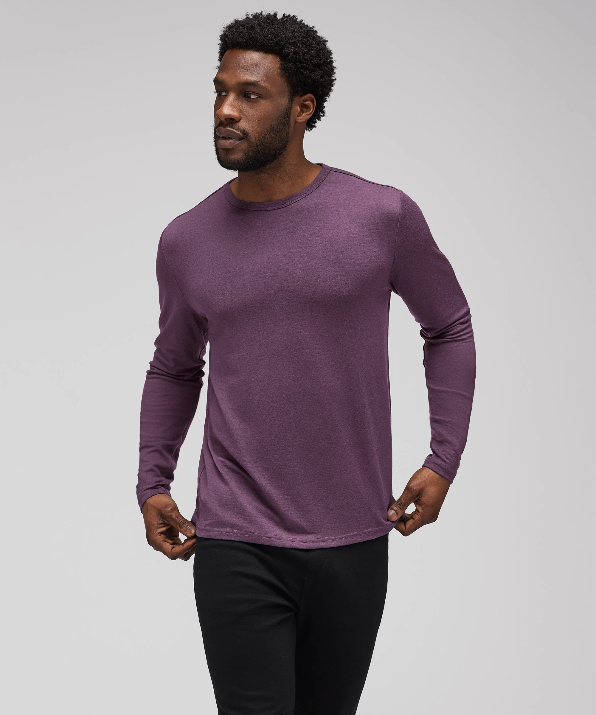 Men's Long Sleeve Merino Crew - Image 38