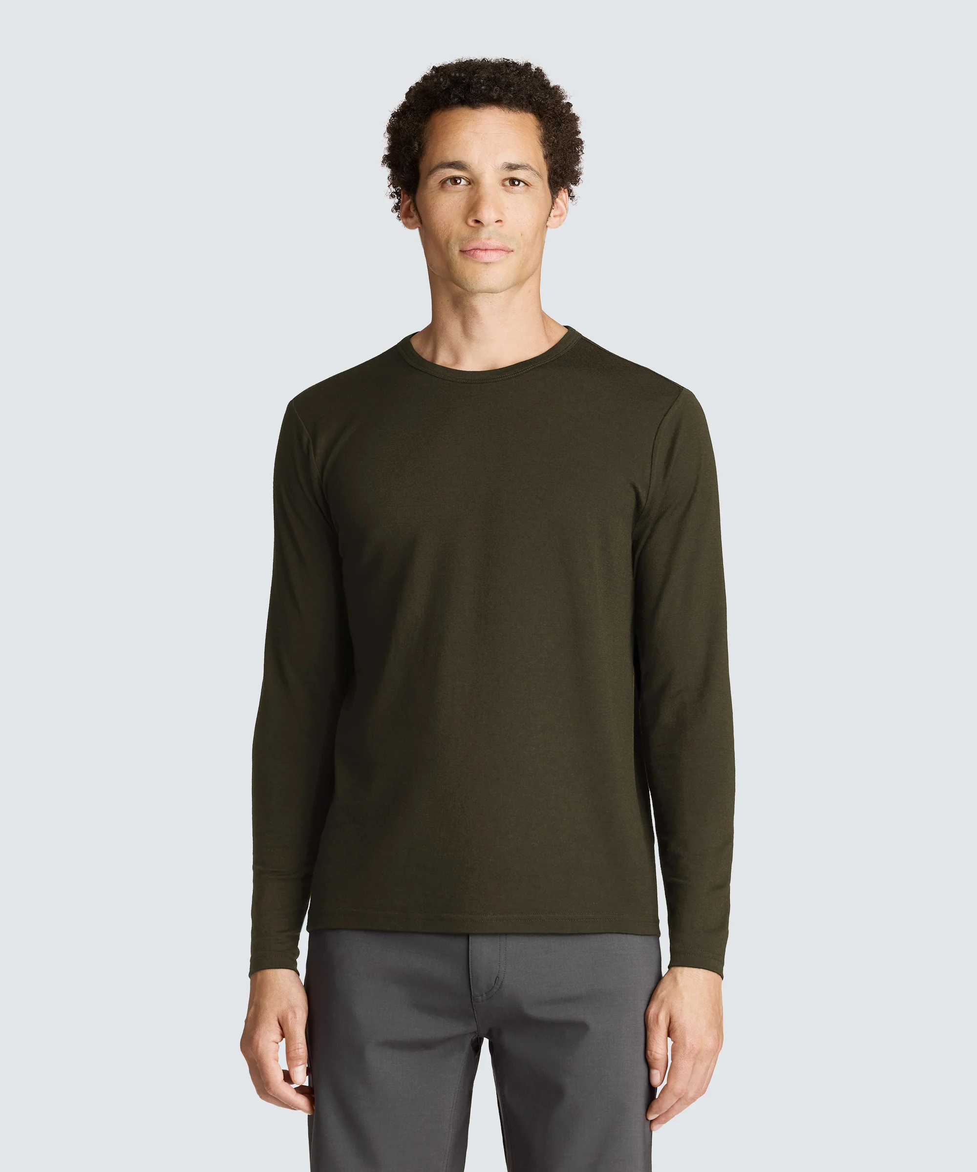 Men's Long Sleeve Merino Crew - Image 59