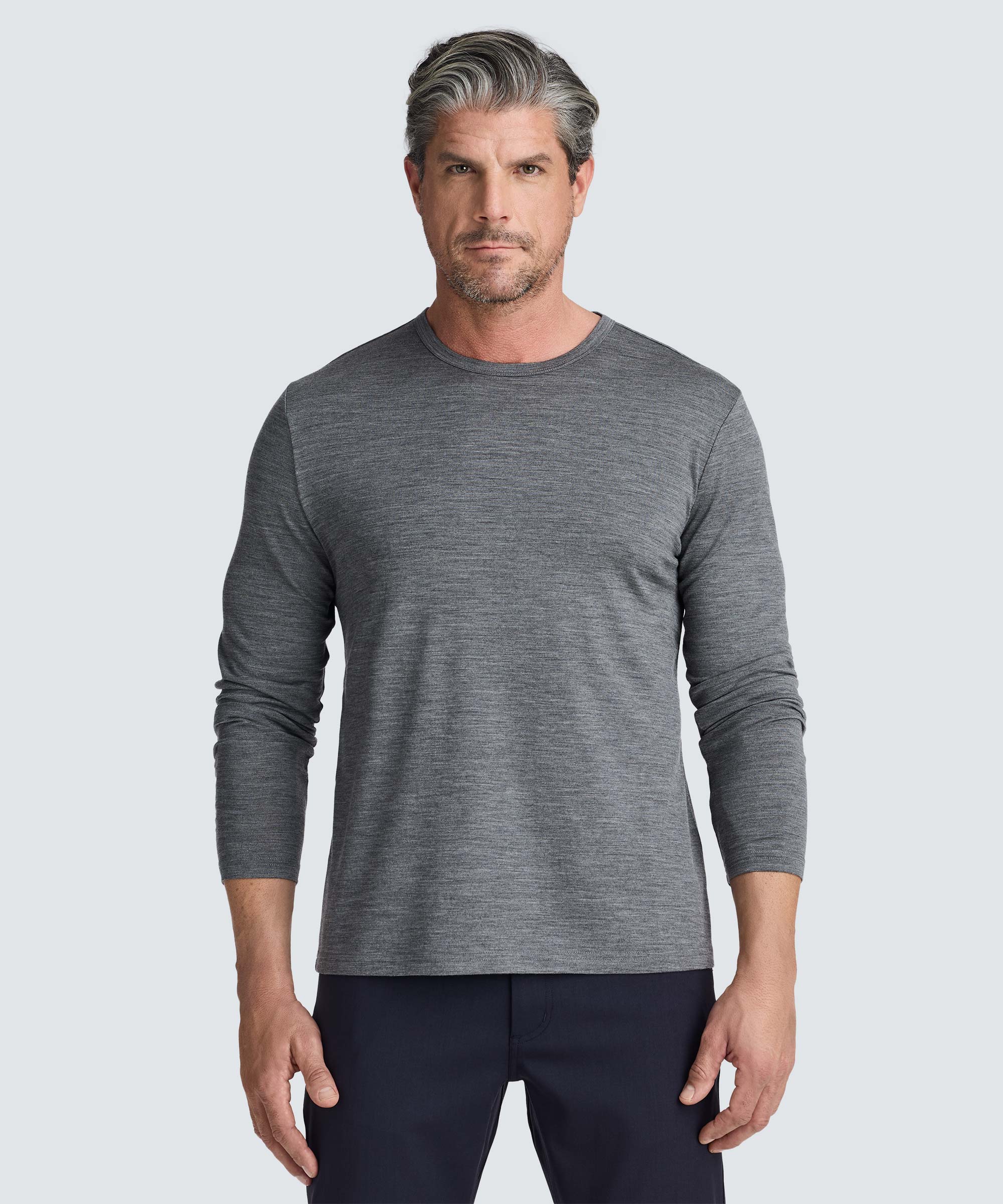 Men's Long Sleeve Merino Crew - Image 65