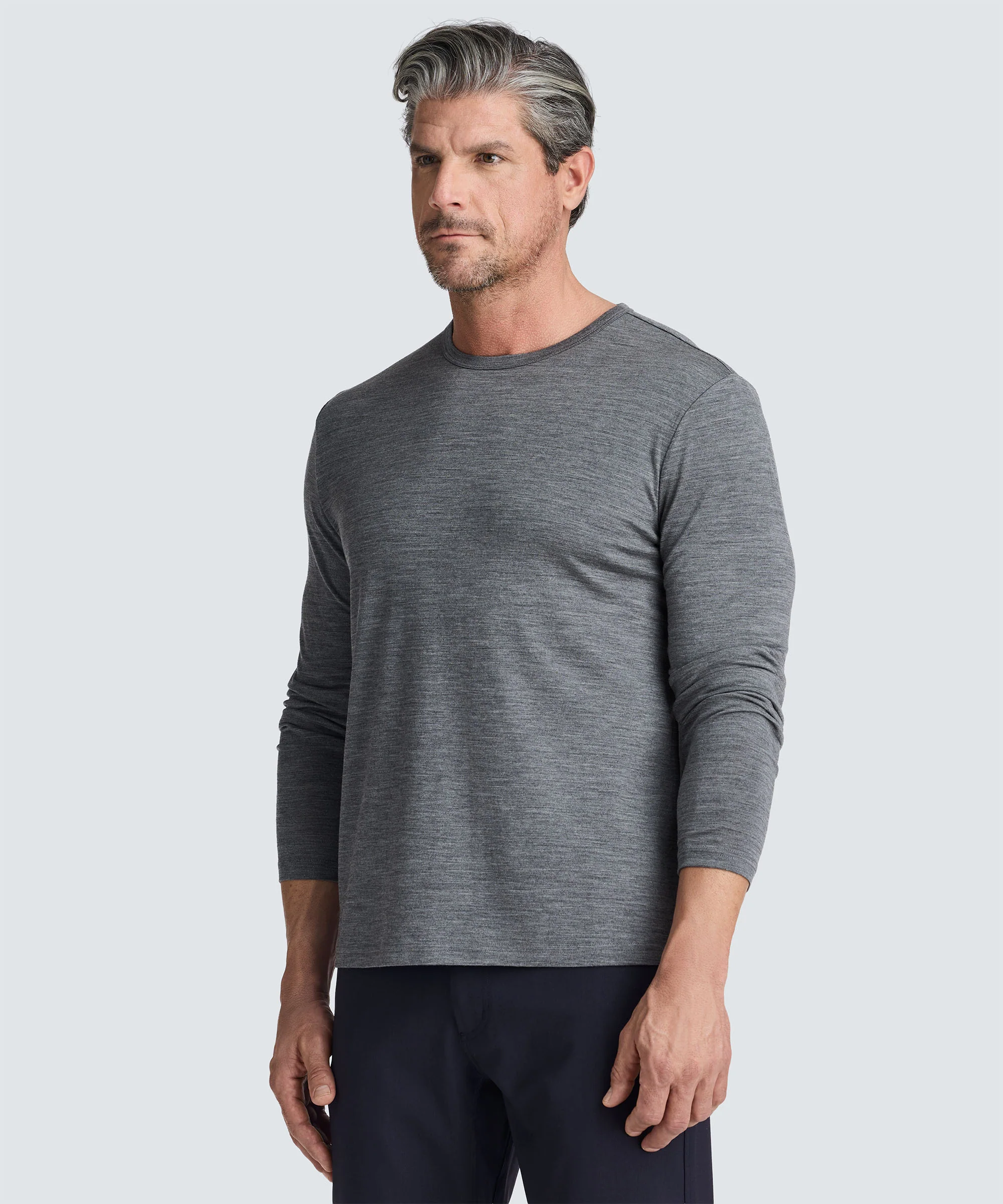 Men's Long Sleeve Merino Crew - Image 66