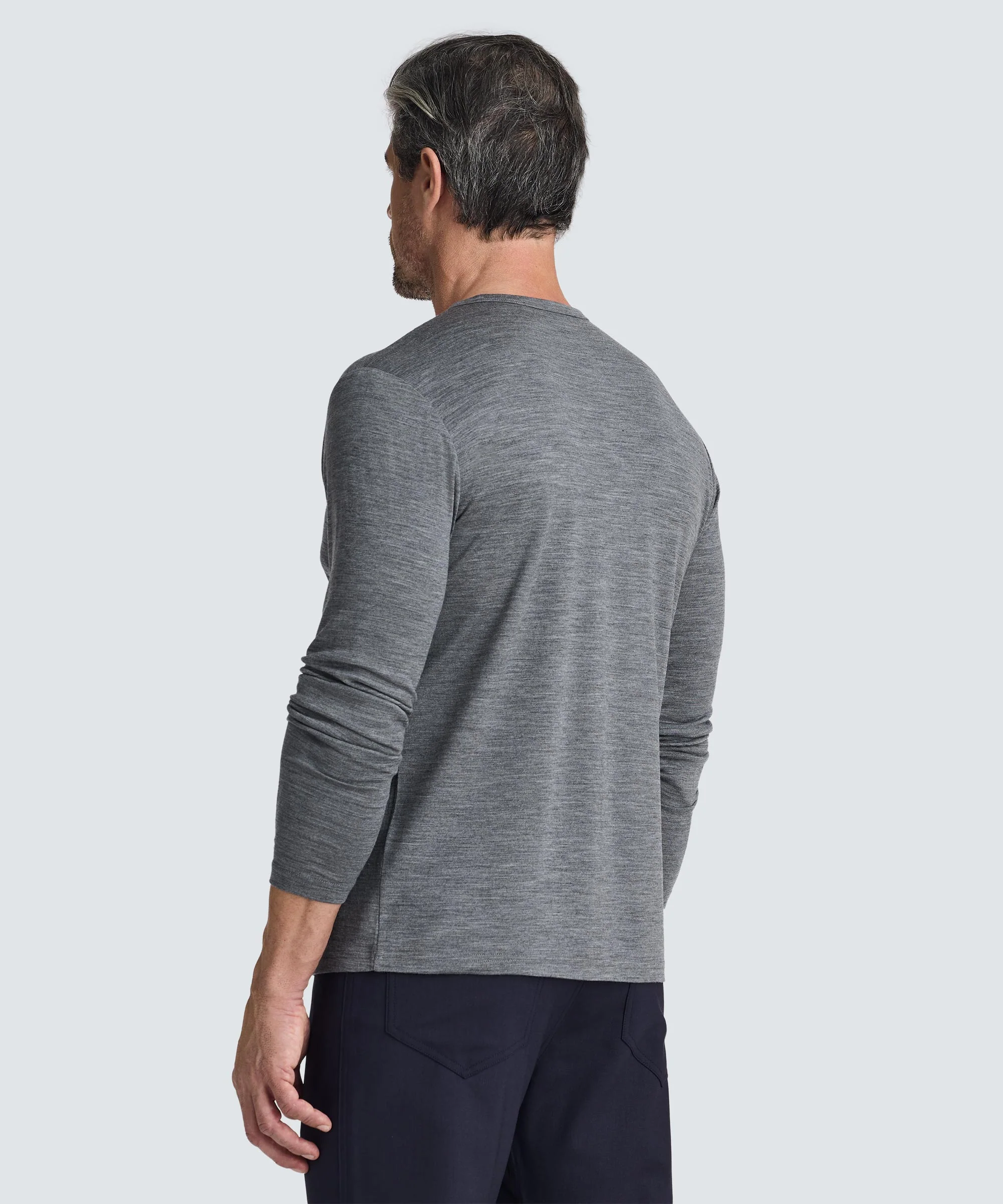 Men's Long Sleeve Merino Crew - Image 67