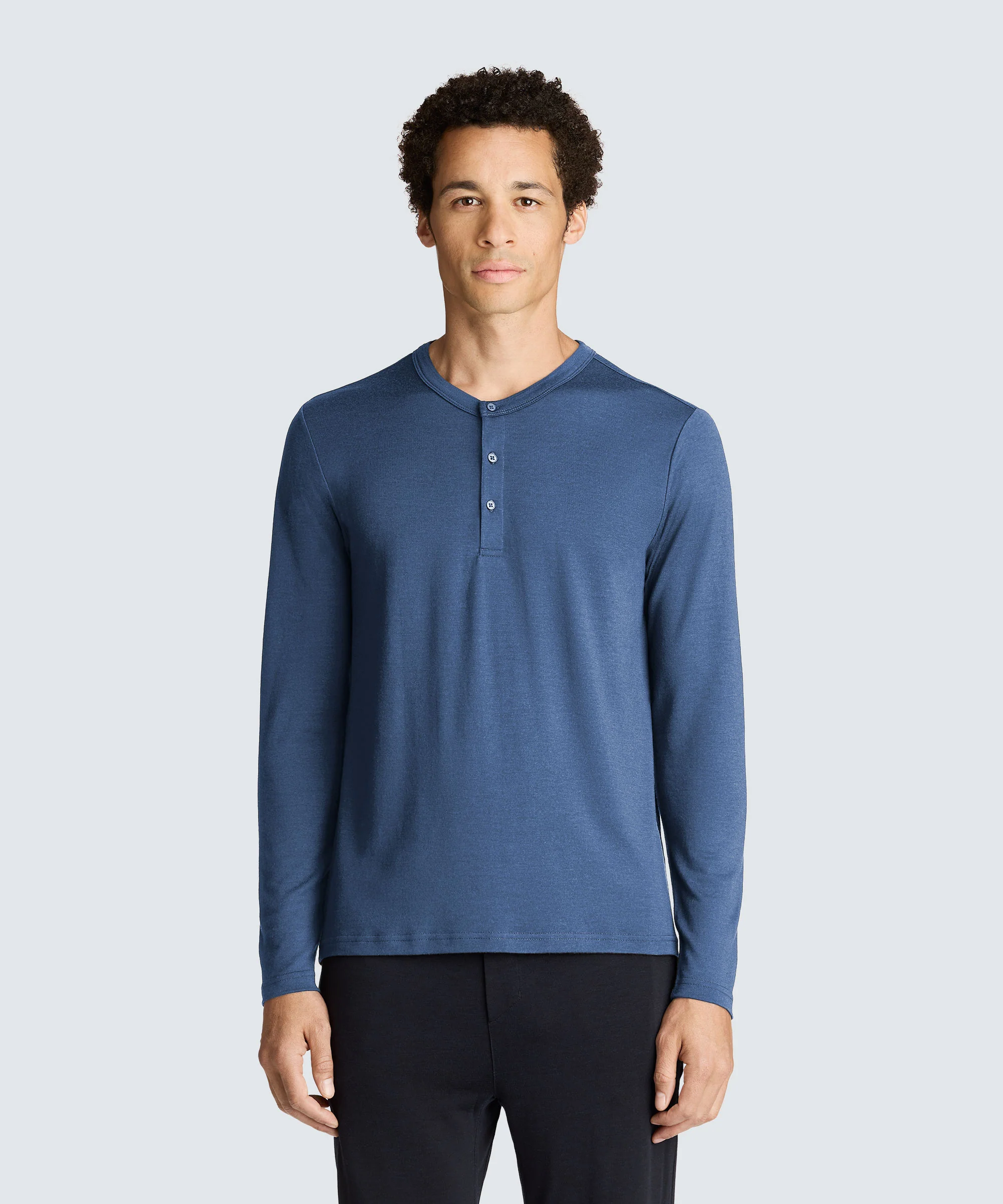 Men's Long Sleeve Merino Henley - Image 11