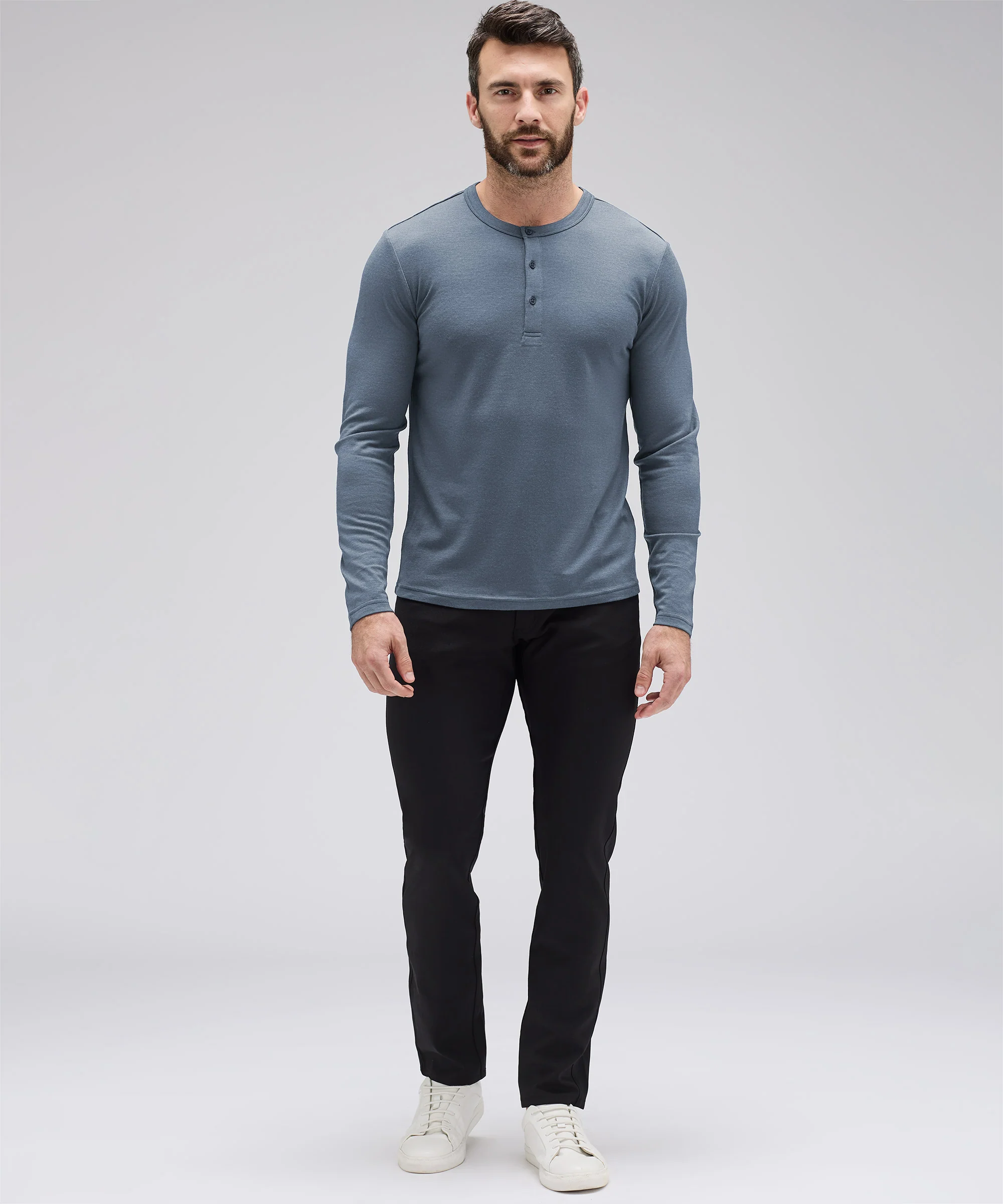 Men's Long Sleeve Merino Henley - Image 17