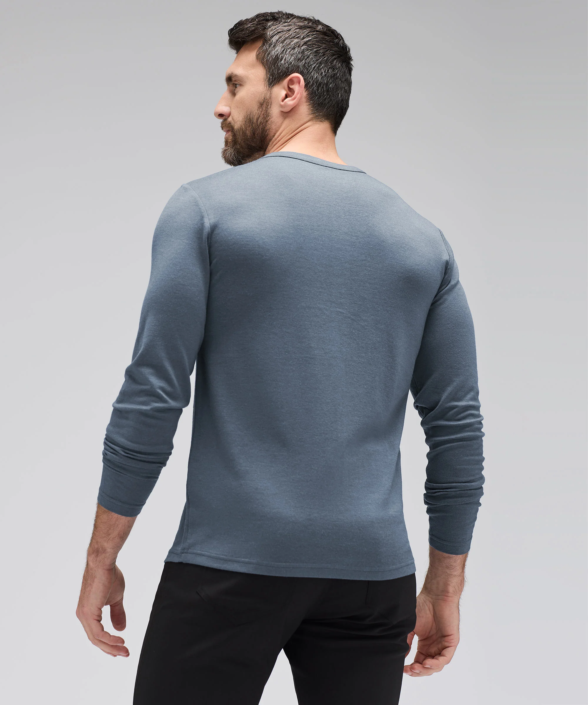 Men's Long Sleeve Merino Henley - Image 20