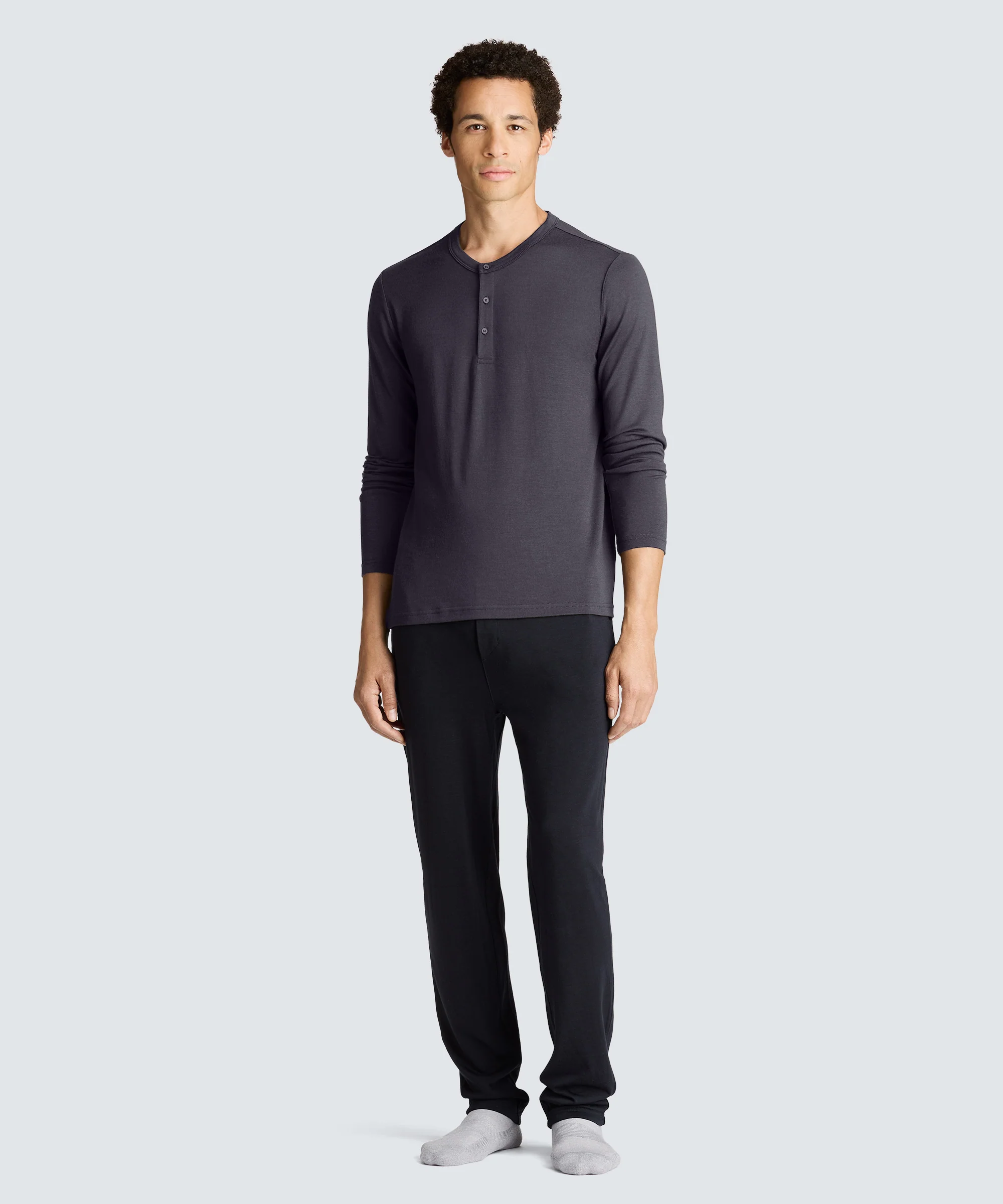 Men's Long Sleeve Merino Henley - Image 23
