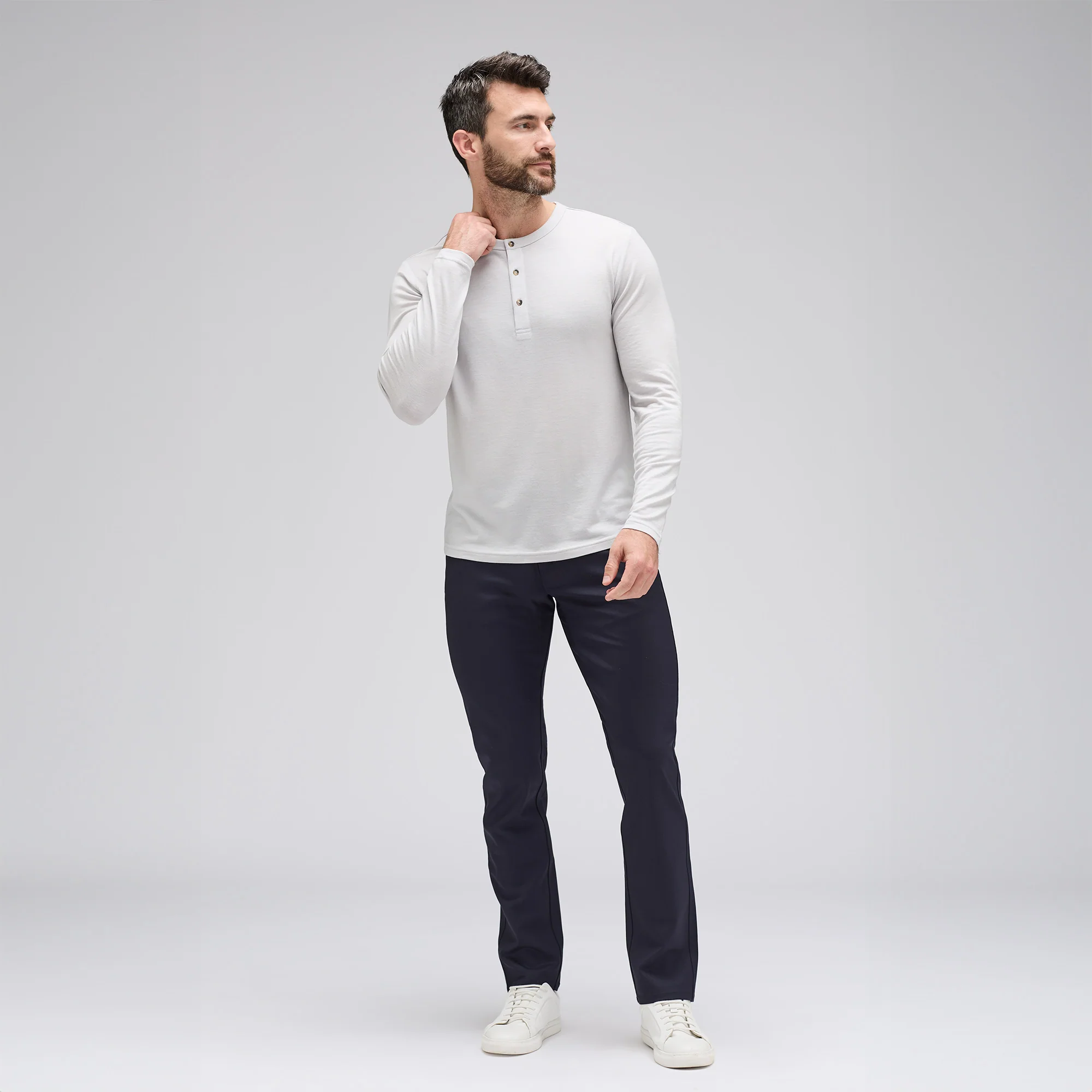 Men's Long Sleeve Merino Henley - Image 32