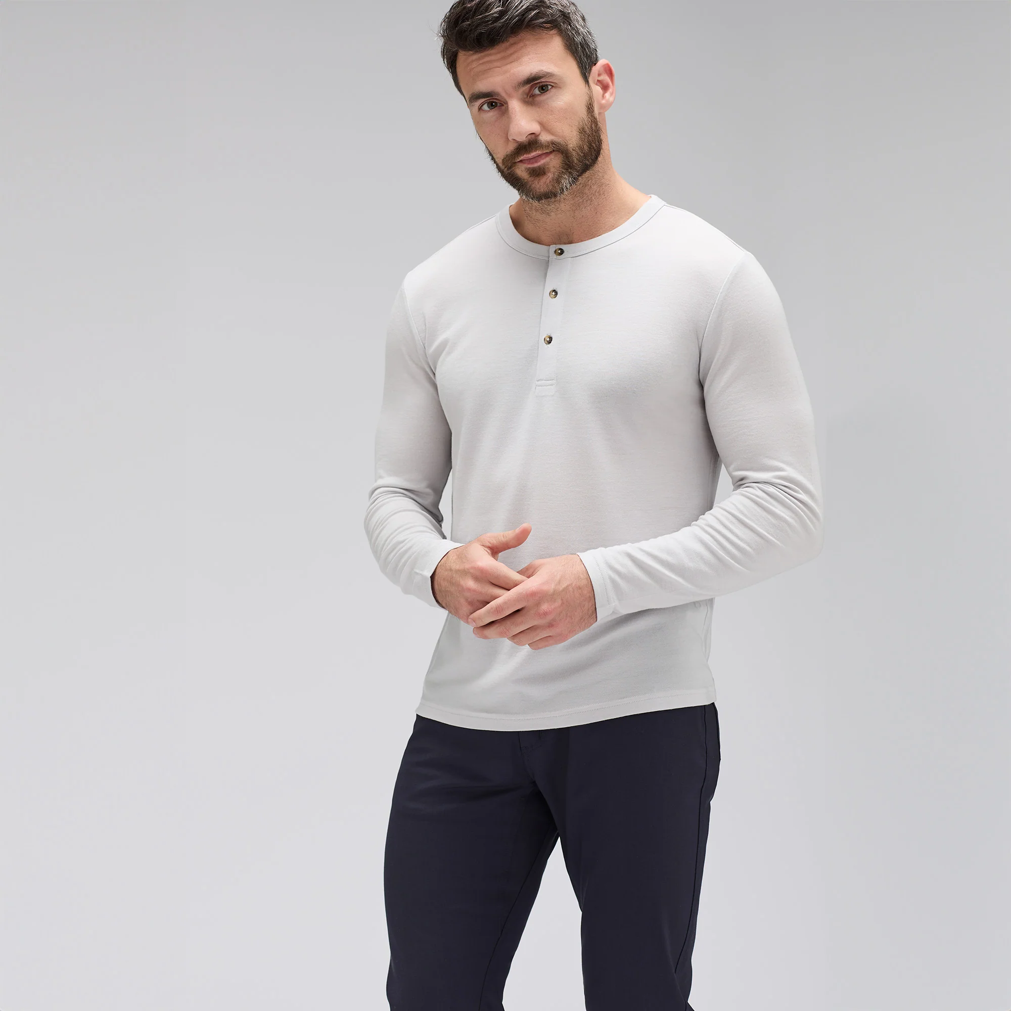 Men's Long Sleeve Merino Henley - Image 34