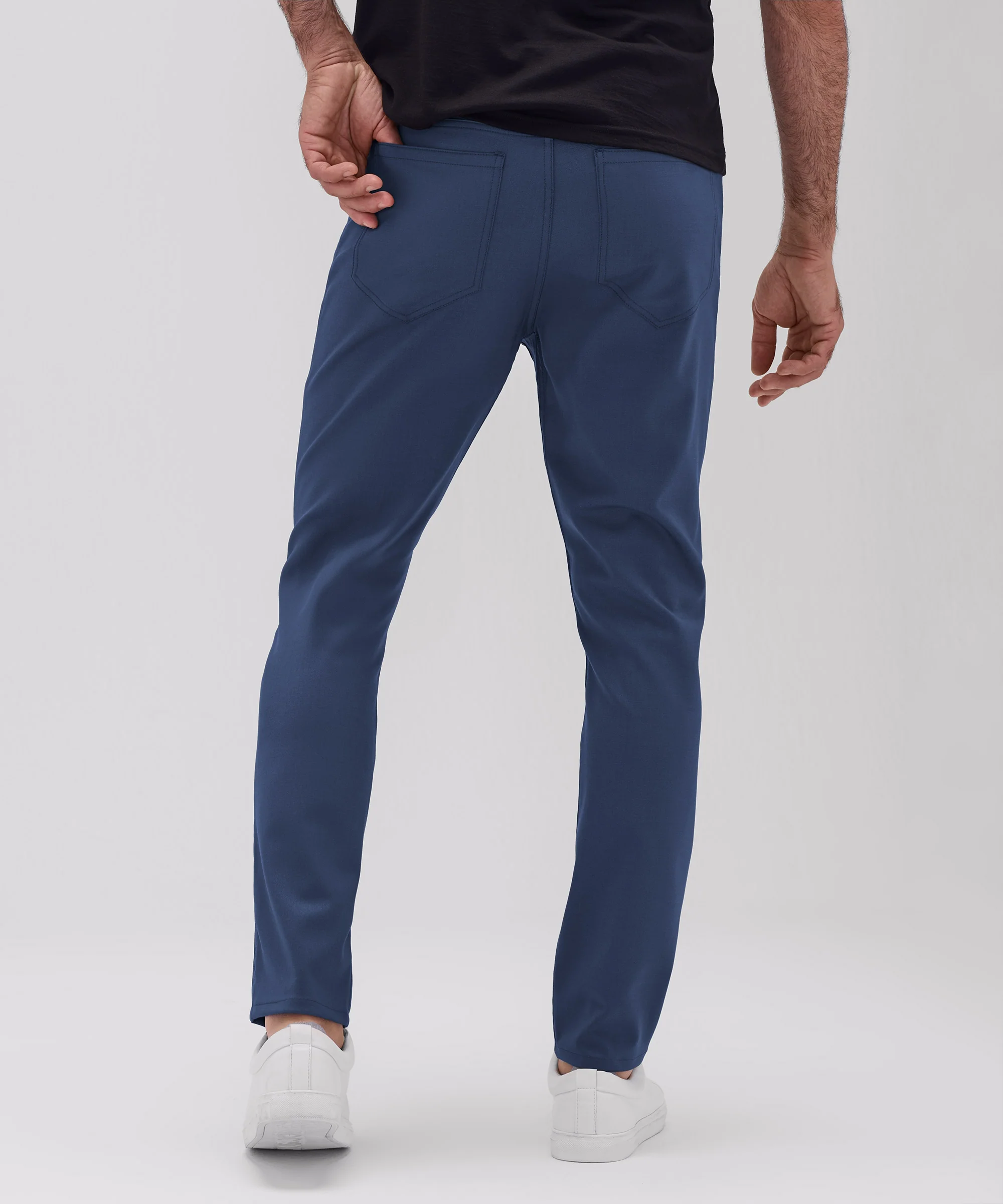 Men's Slim Merino Travel Trousers - Image 12