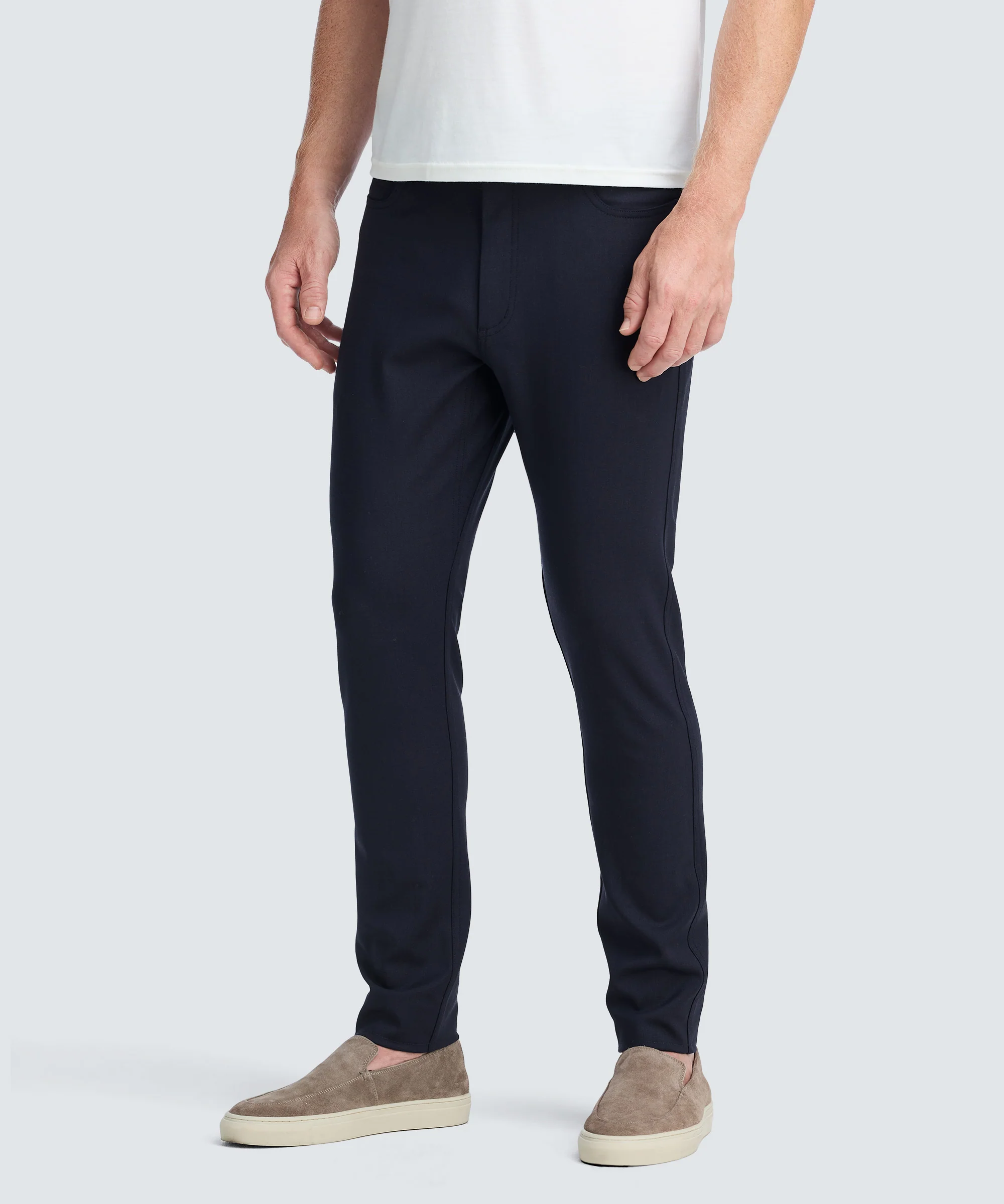 Men's Slim Merino Travel Trousers - Image 41
