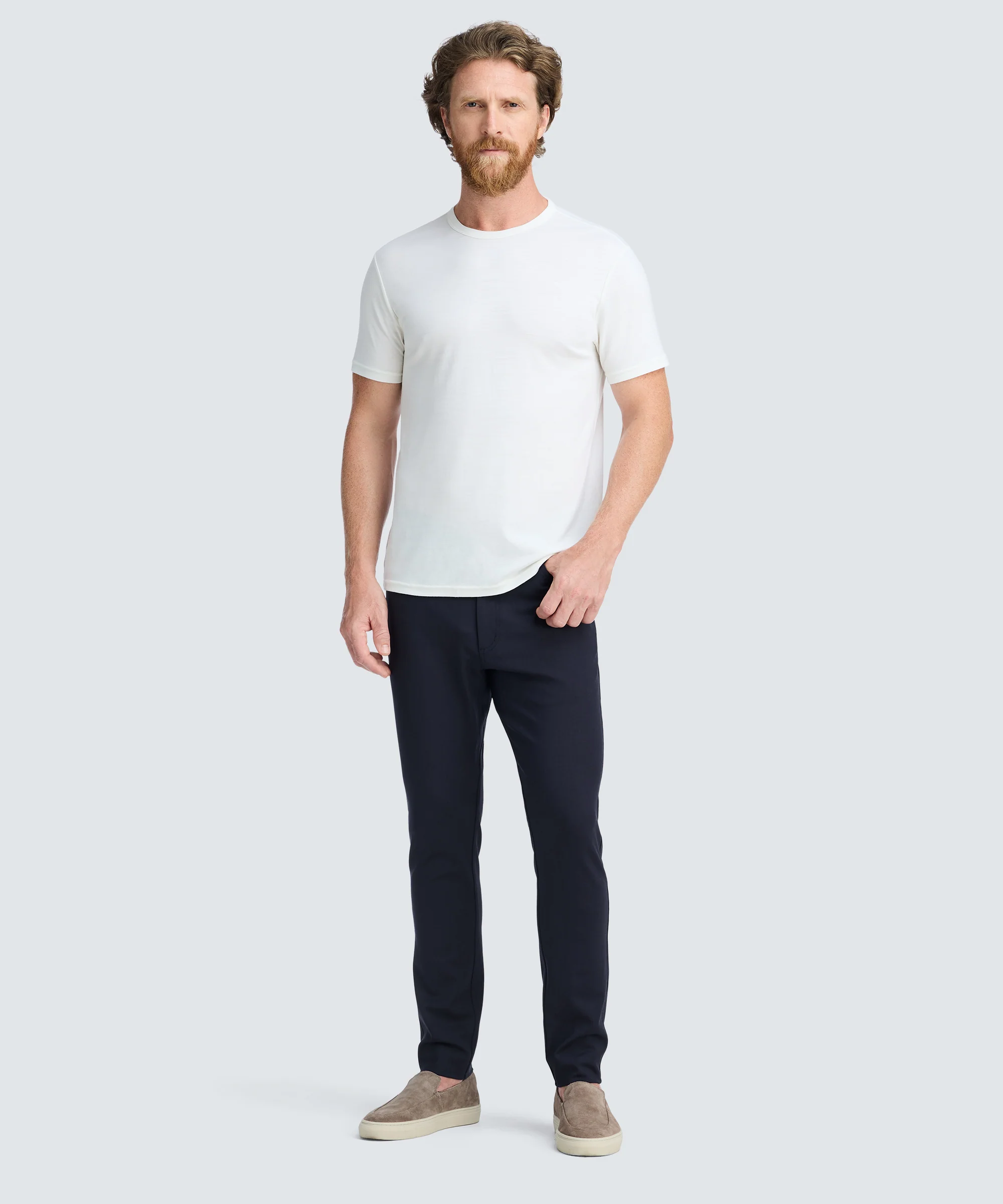 Men's Slim Merino Travel Trousers - Image 42