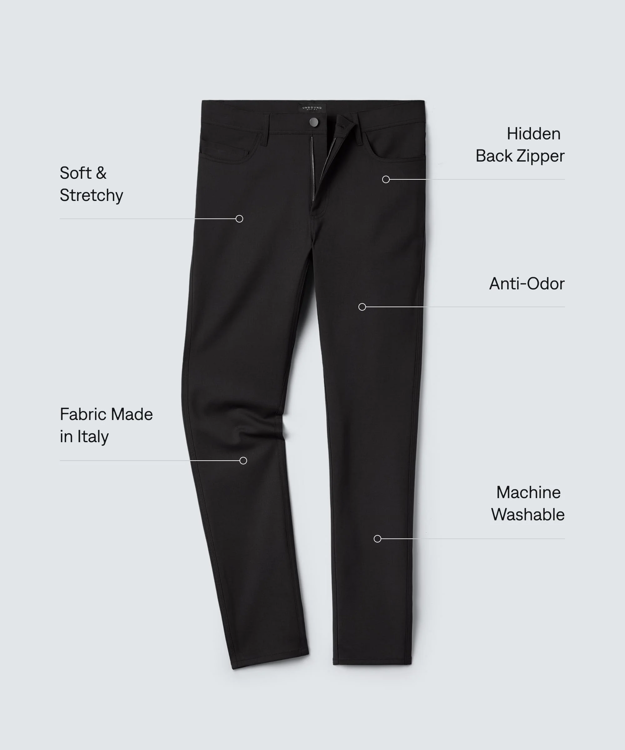 Men's Slim Merino Travel Trousers - Image 48