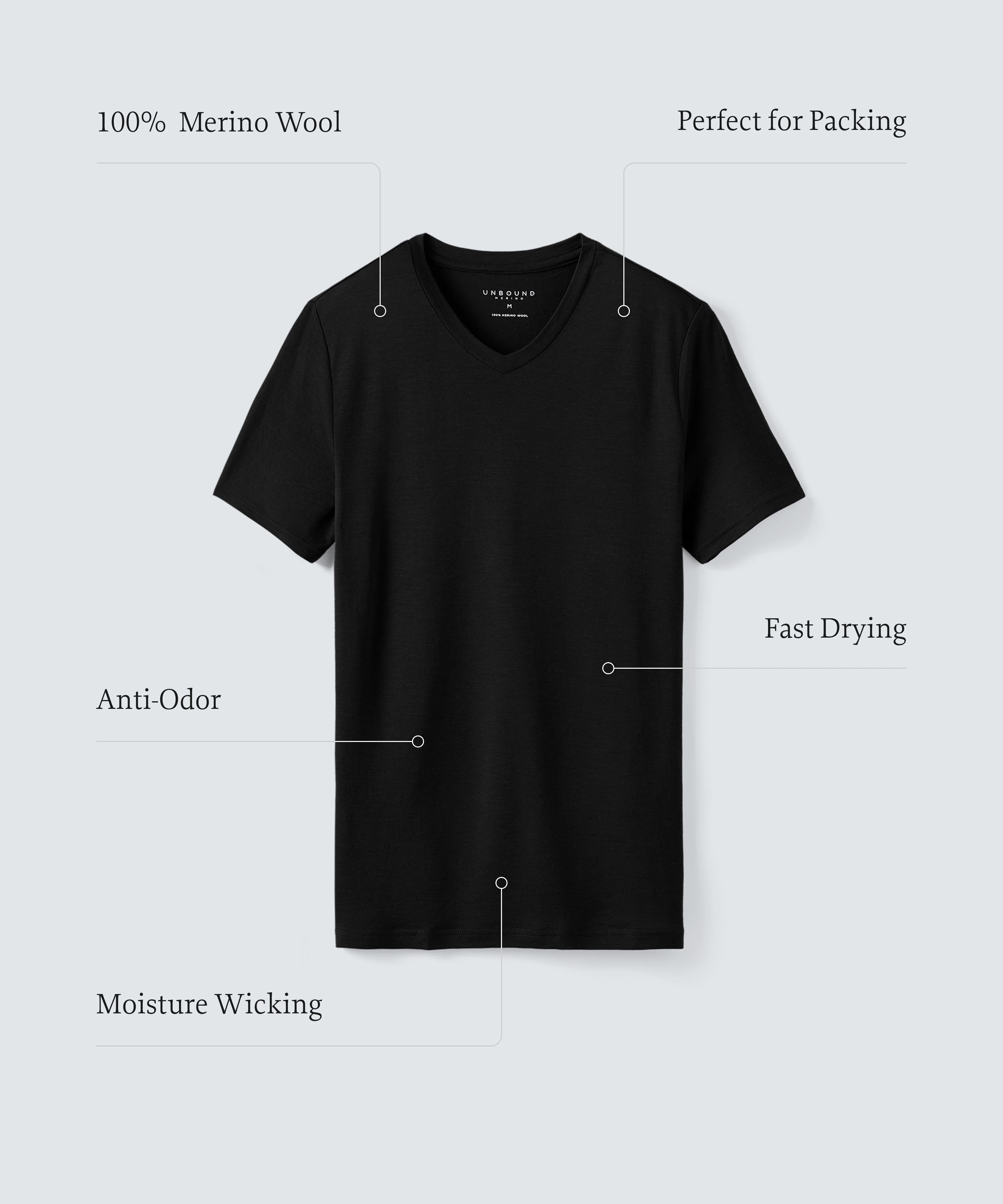 Men's Merino V-Neck T-Shirt - Image 76