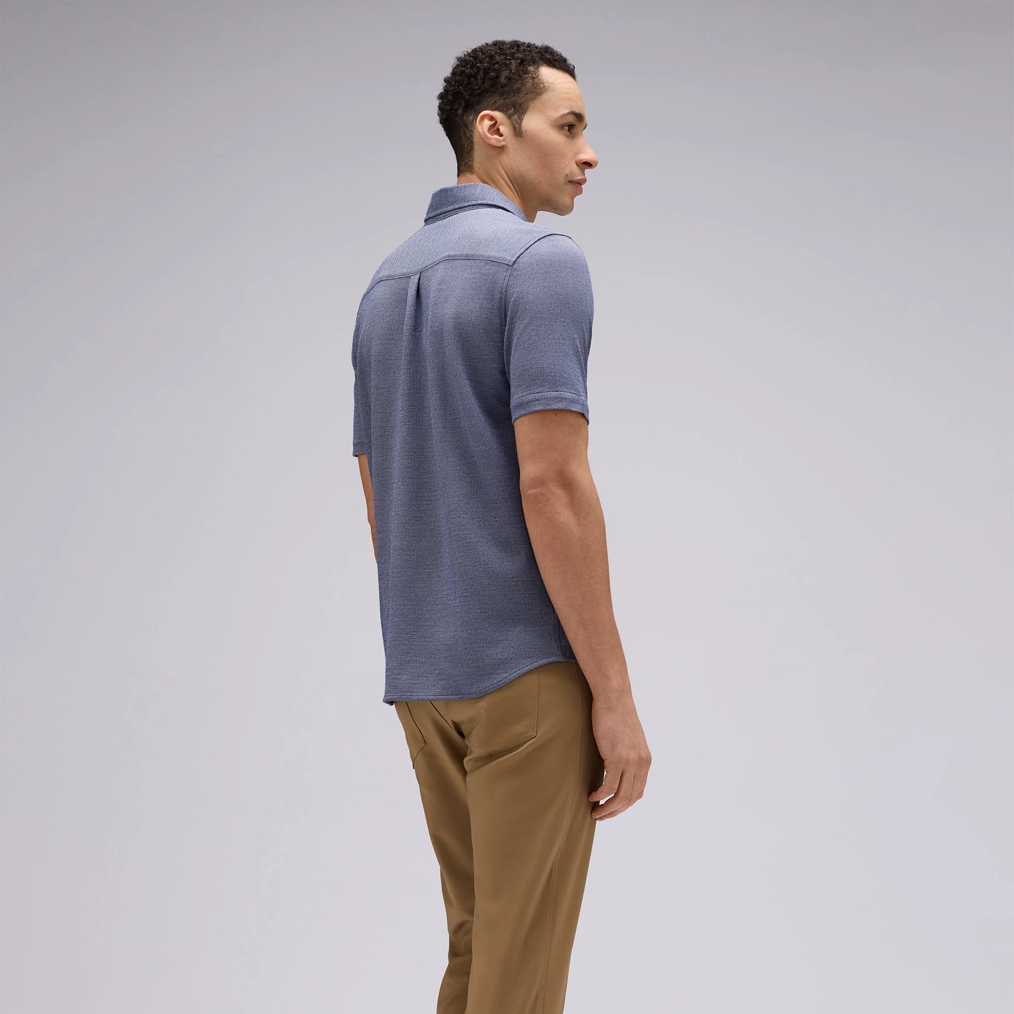 Men's Short Sleeve Merino Button-Up - Image 11