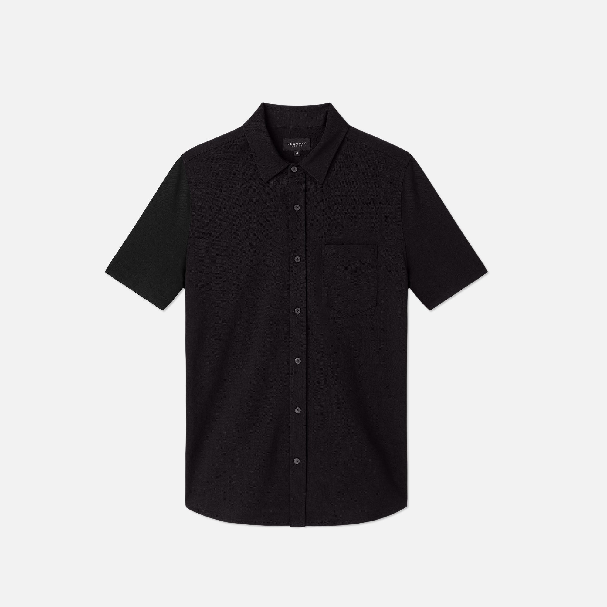 Men's Short Sleeve Merino Button-Up - Image 21