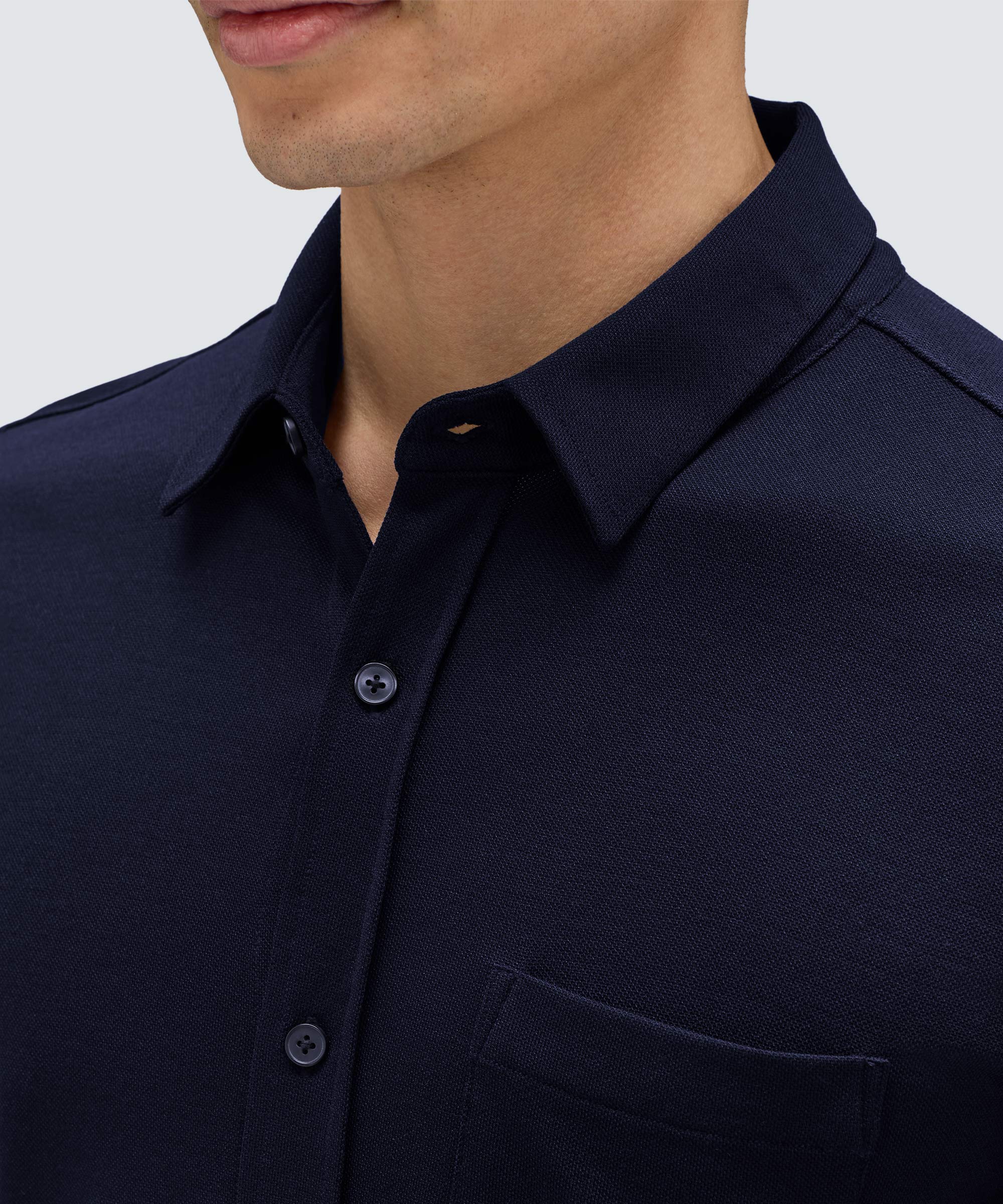 Men's Short Sleeve Merino Button-Up - Image 23