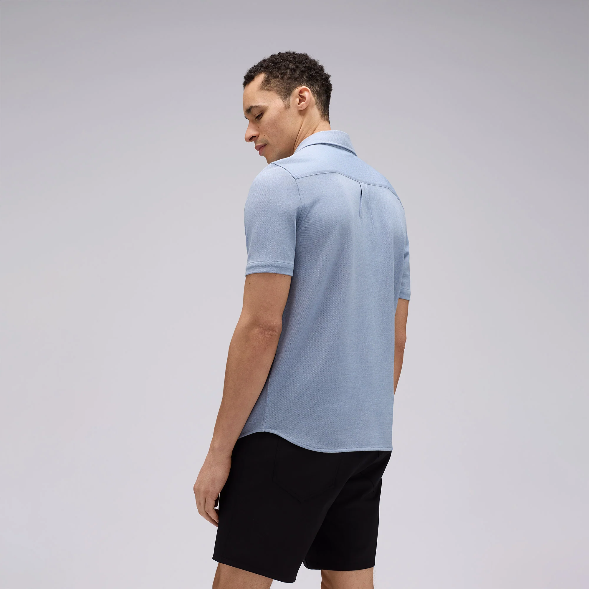 Men's Short Sleeve Merino Button-Up - Image 5