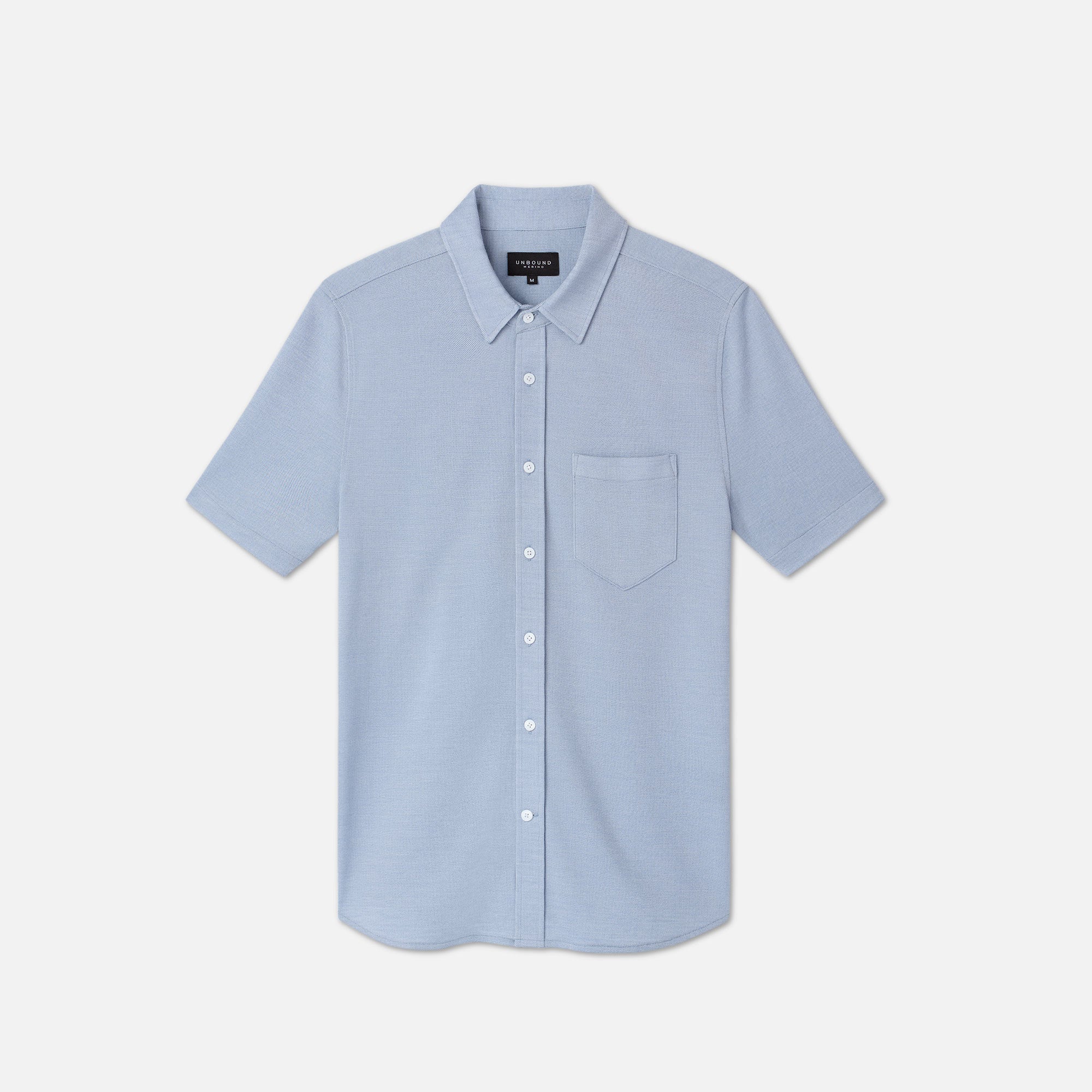 Men's Short Sleeve Merino Button-Up - Image 6