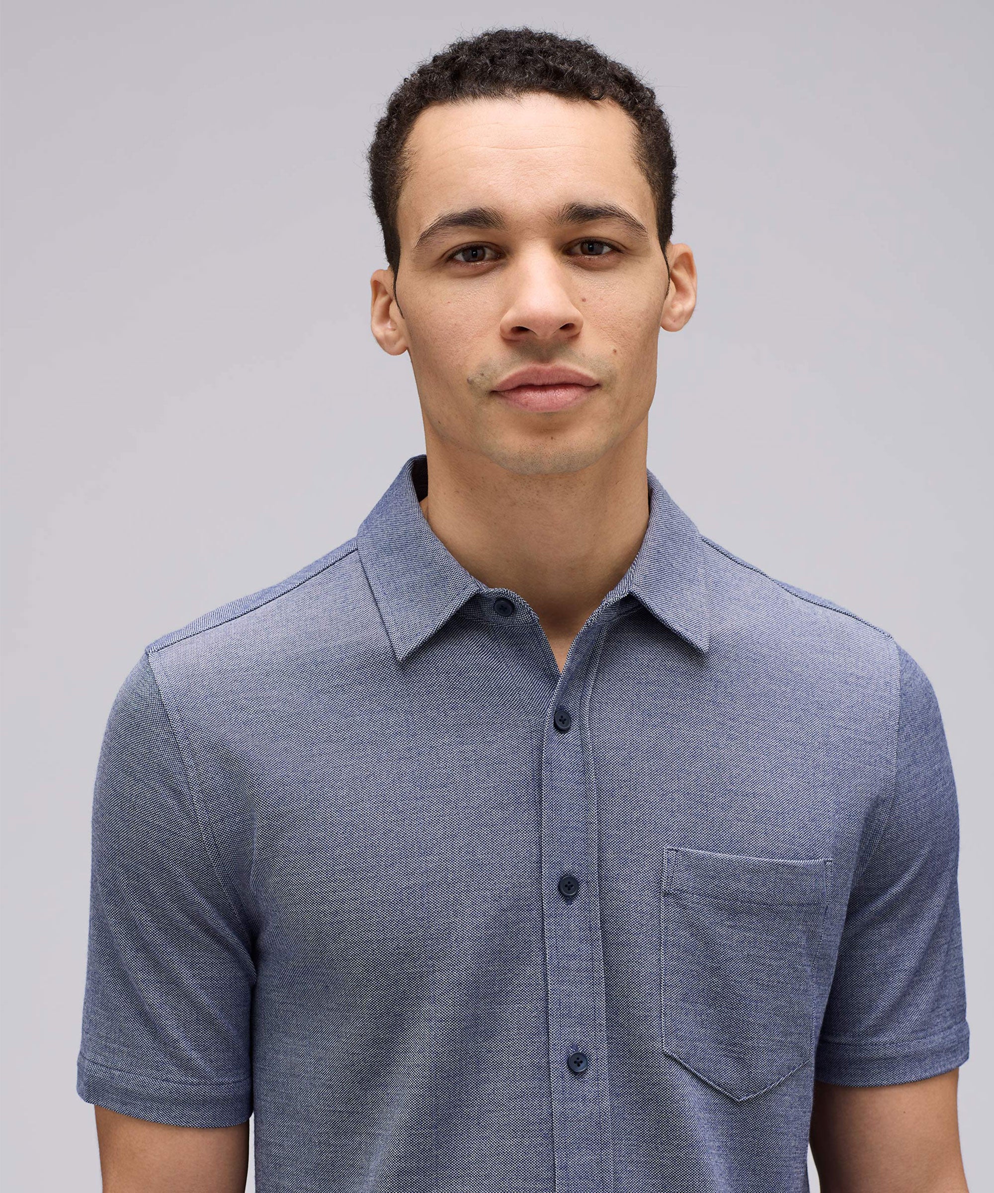 Men's Short Sleeve Merino Button-Up - Image 7