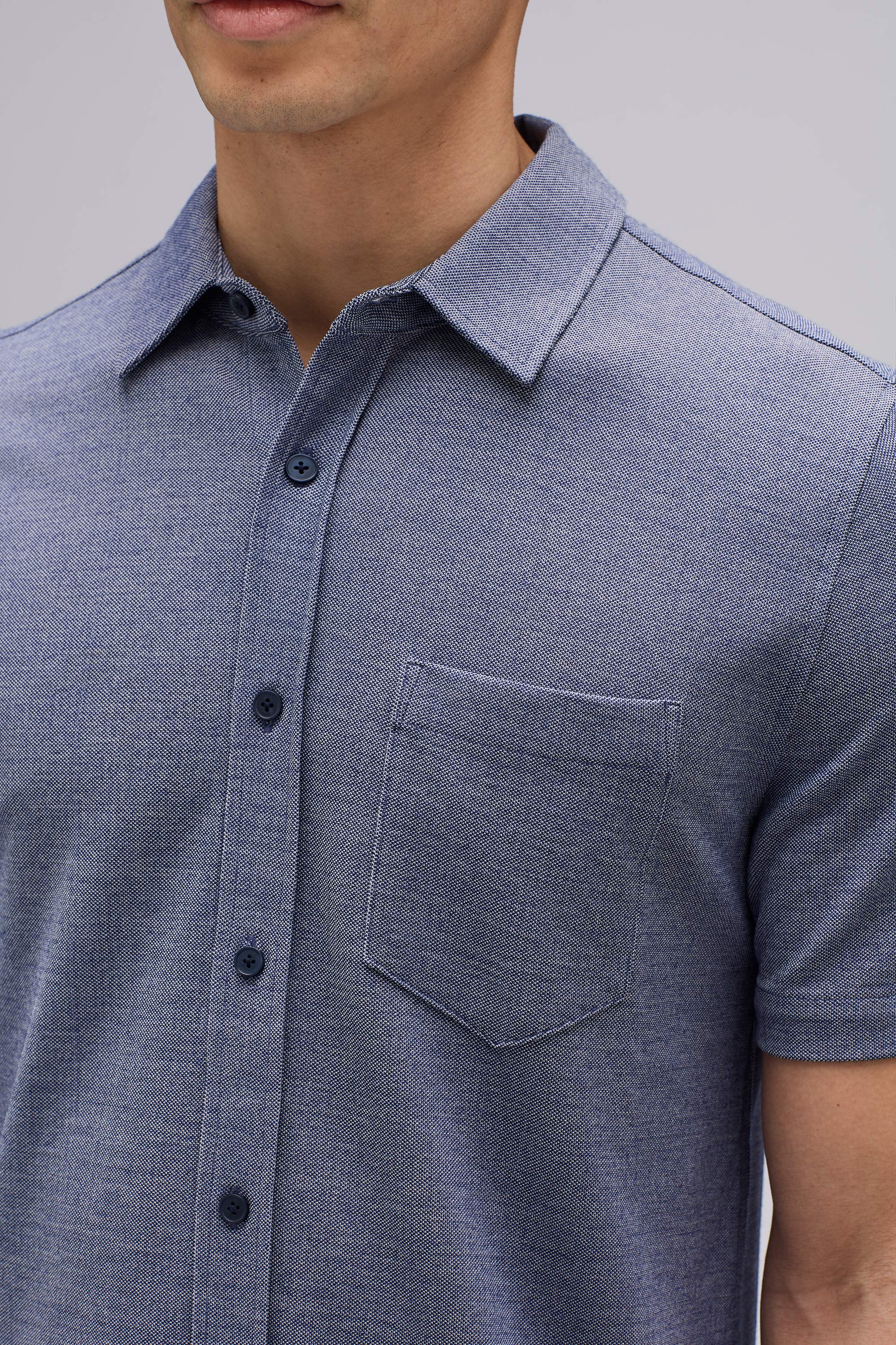 Men's Short Sleeve Merino Button-Up - Image 9