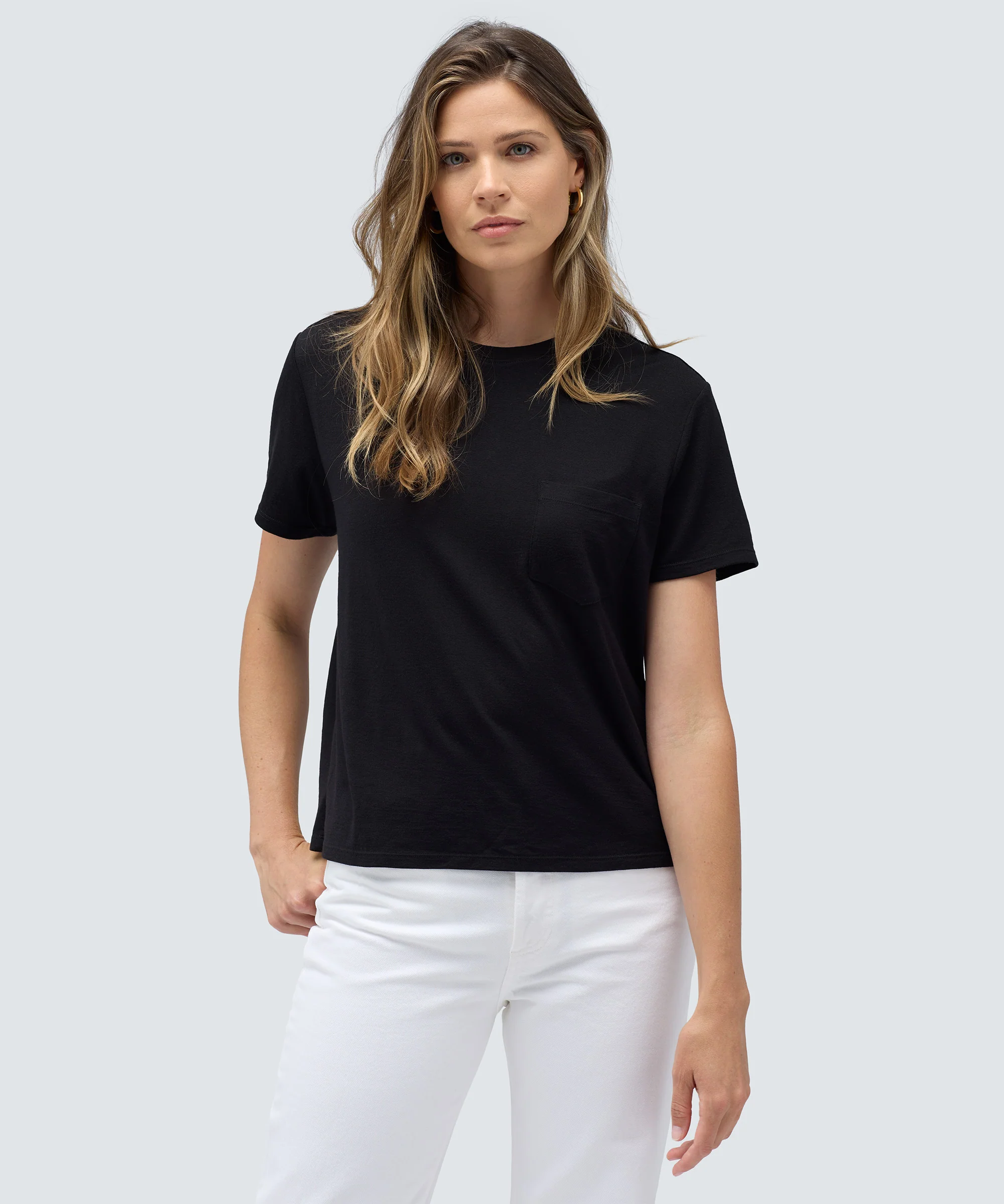 Women's Merino Boxy Pocket Tee - Image 10