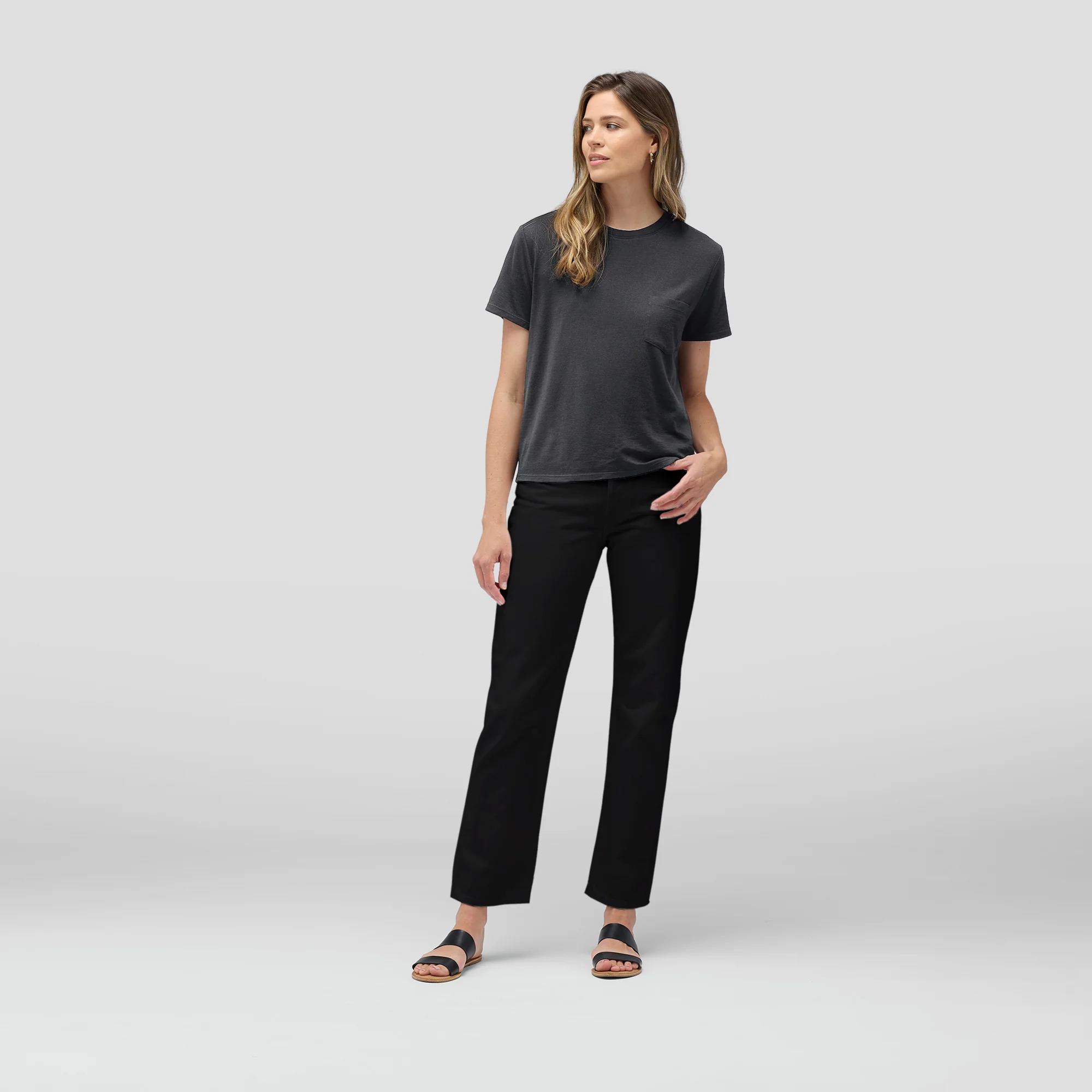 Women's Merino Boxy Pocket Tee - Image 8