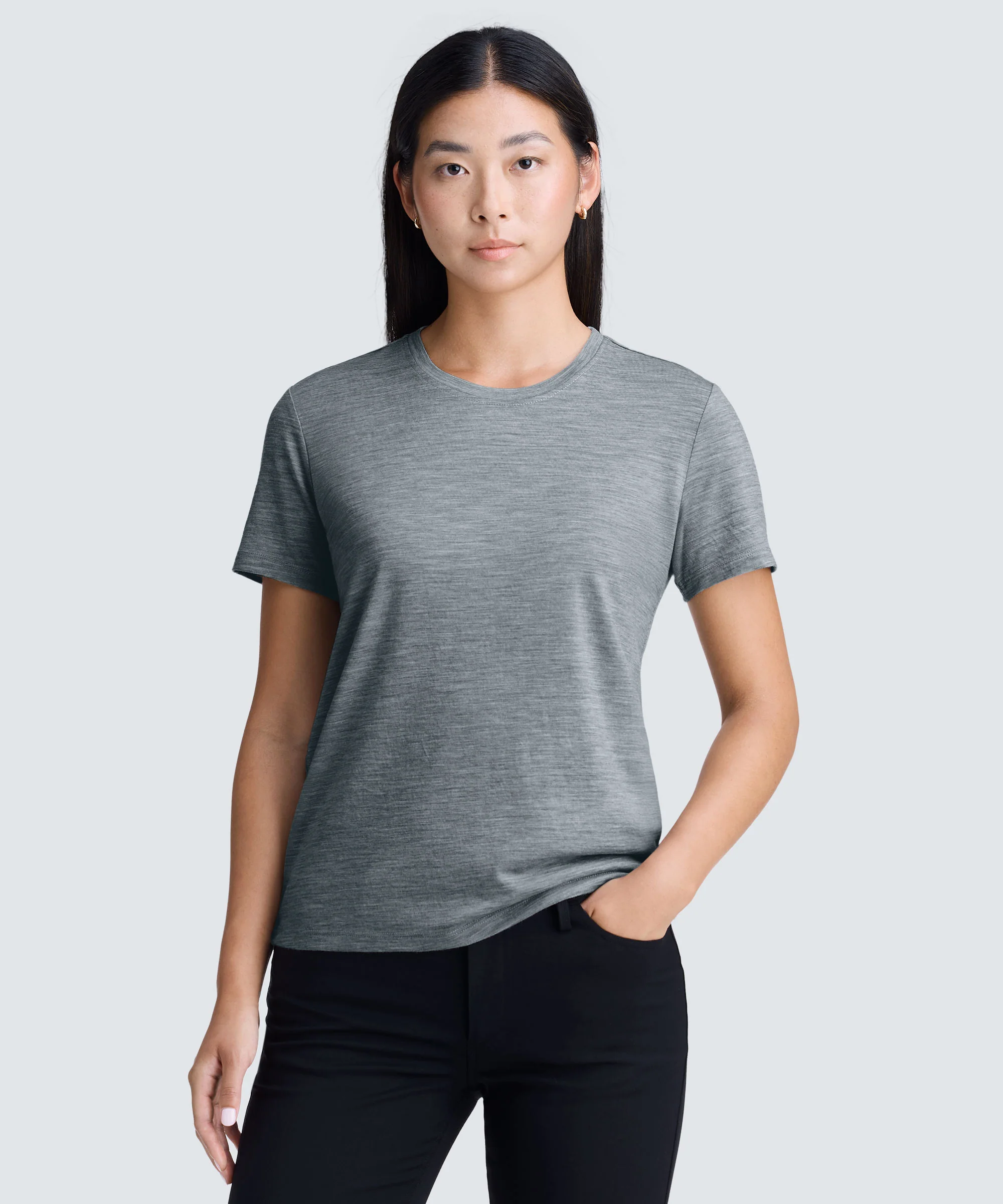 Women's Merino Crew Neck T-Shirt - Image 44