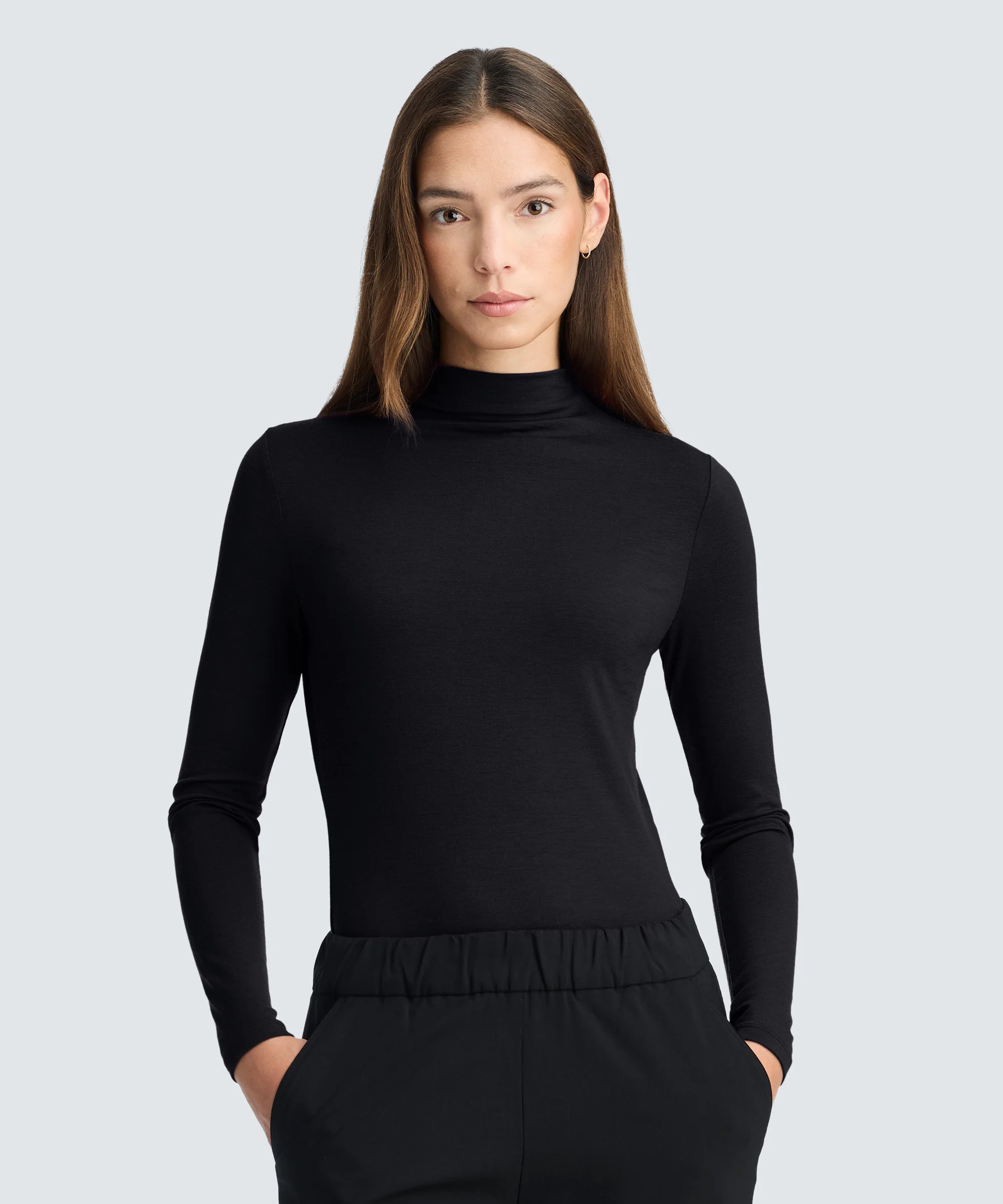 Women's Merino Mock Neck Top - Image 12