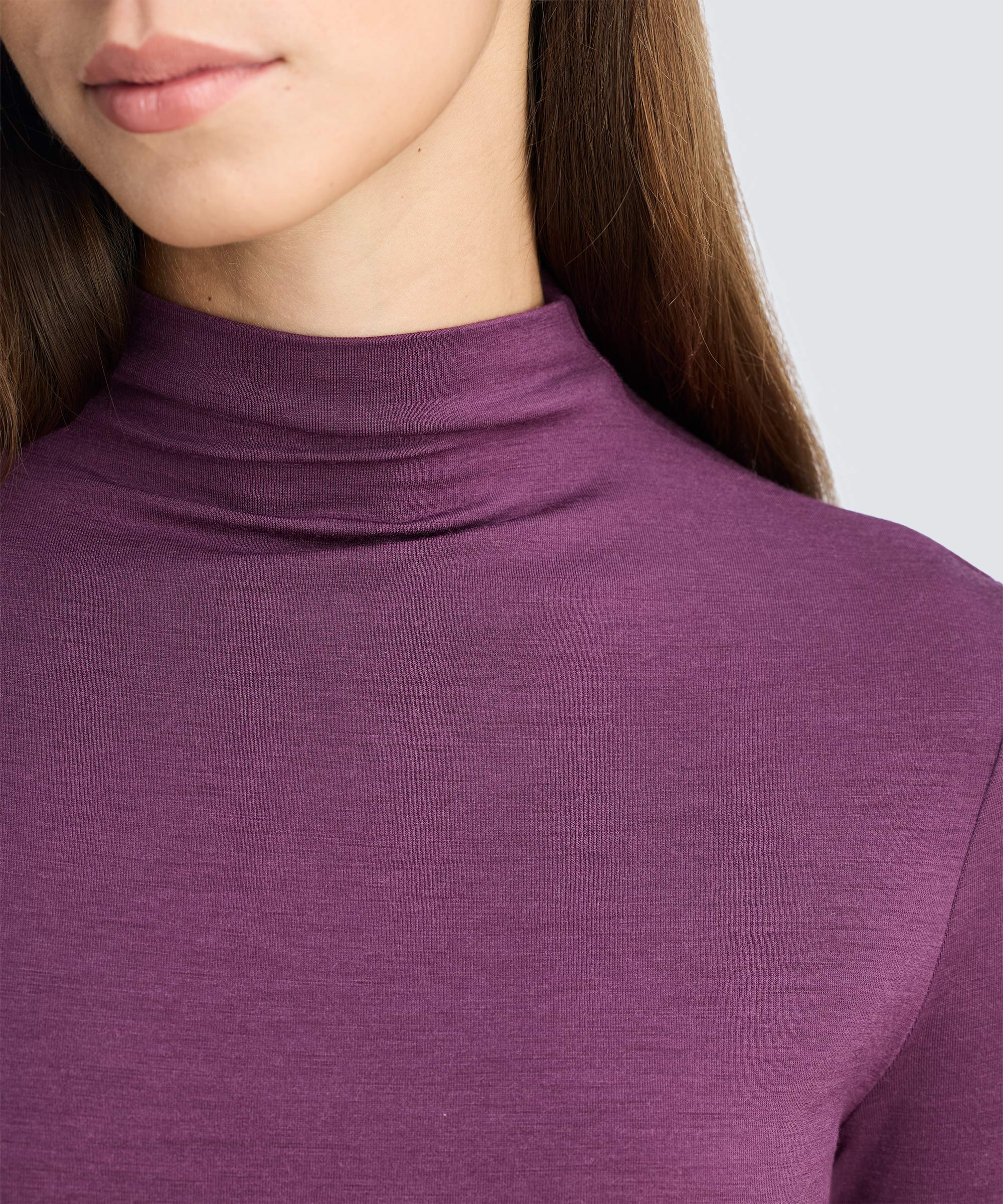 Women's Merino Mock Neck Top - Image 3