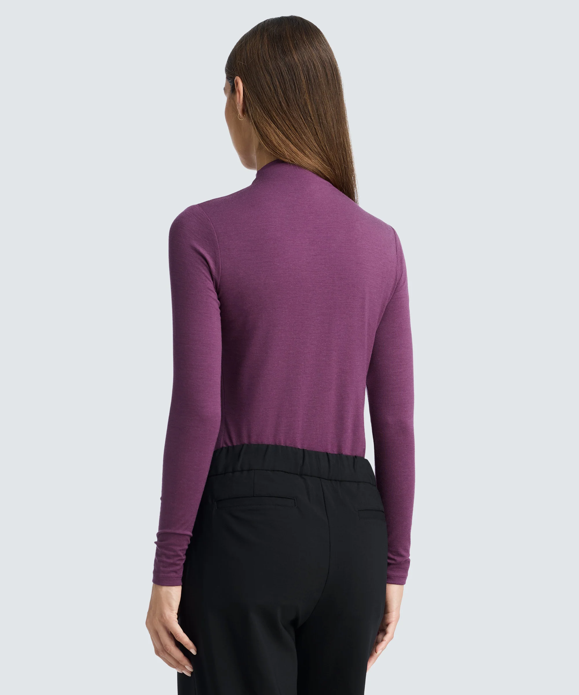 Women's Merino Mock Neck Top - Image 4