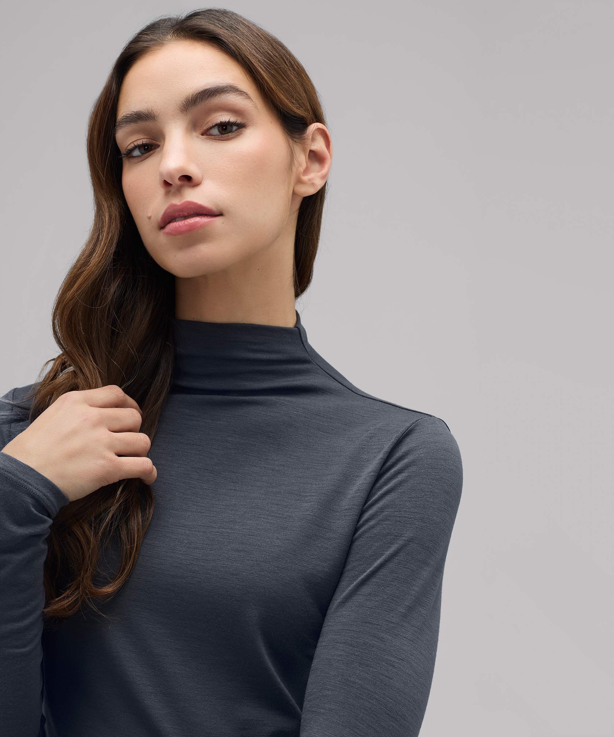 Women's Merino Mock Neck Top - Image 8