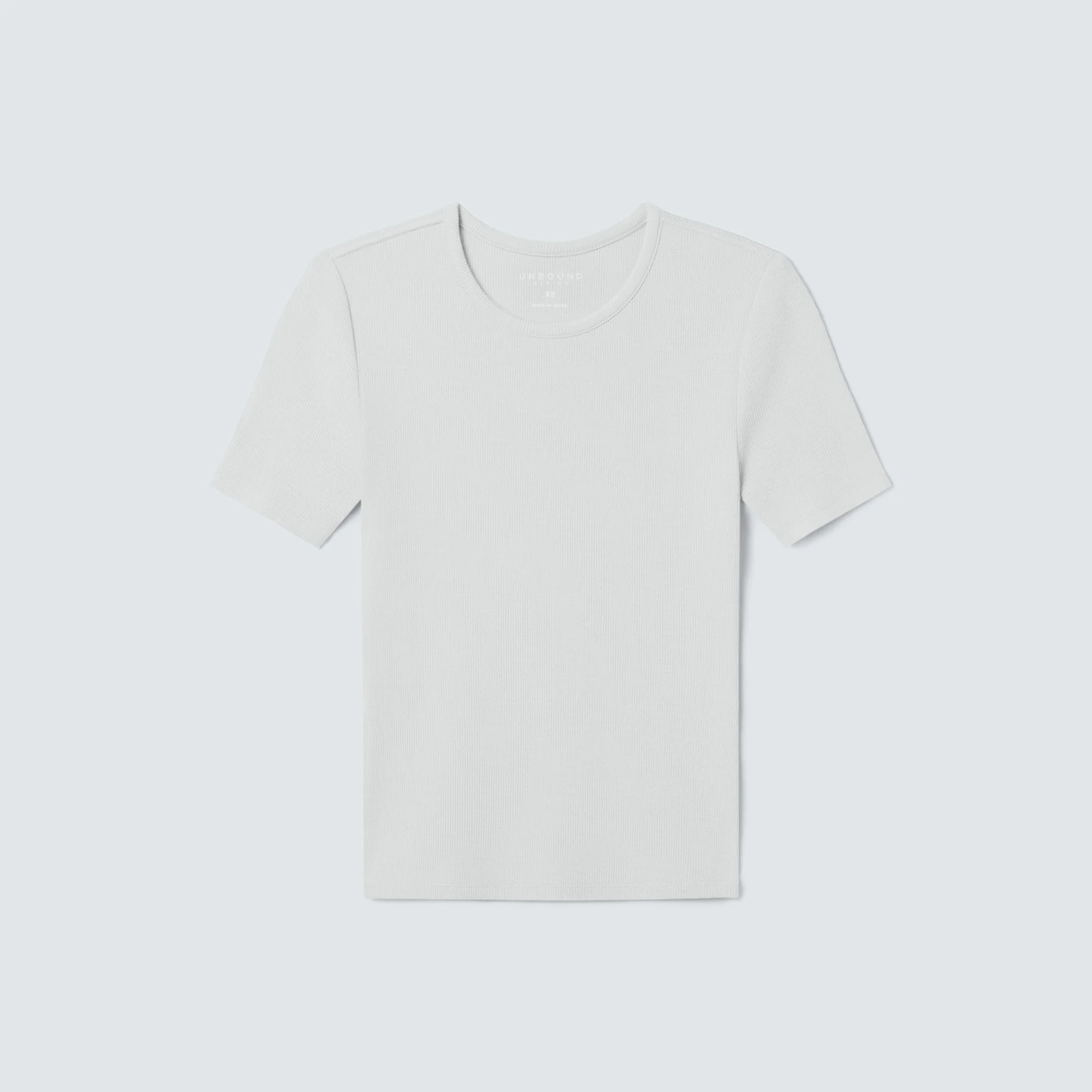 Women's Rib Fitted Crew Neck T-Shirt - Image 12