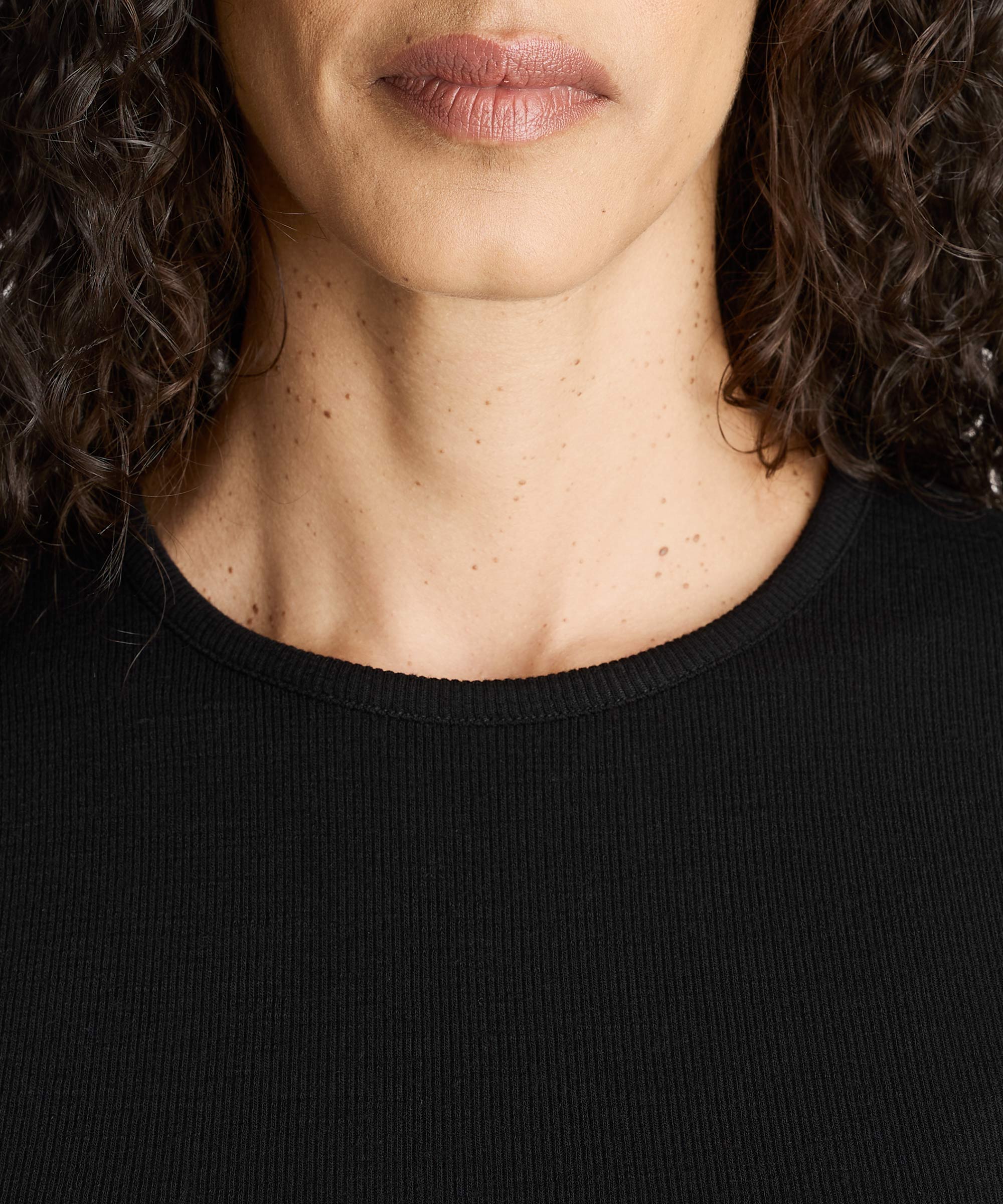 Women's Rib Fitted Crew Neck T-Shirt - Image 20