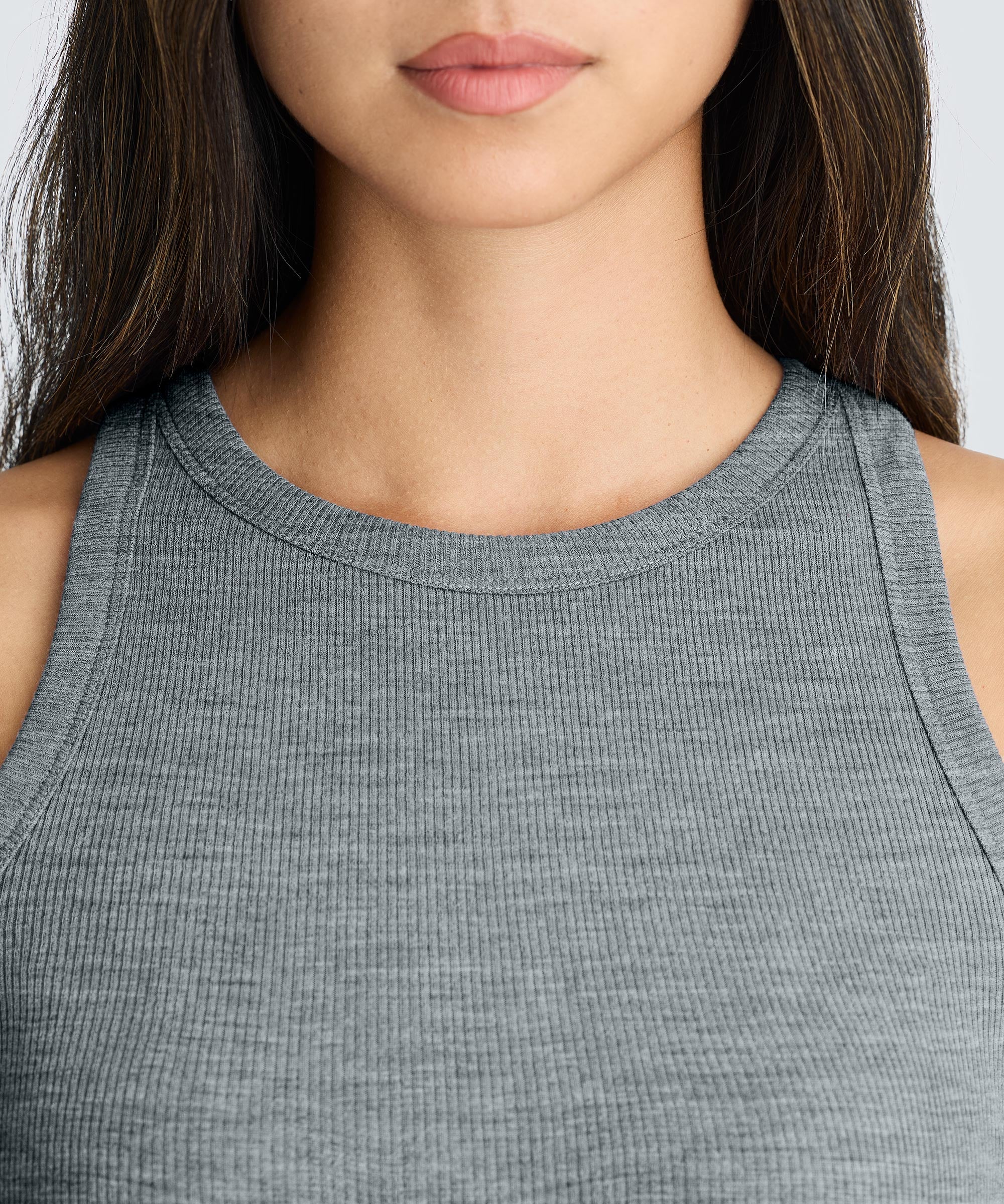 Women's Merino Rib Racer Tank - Image 3