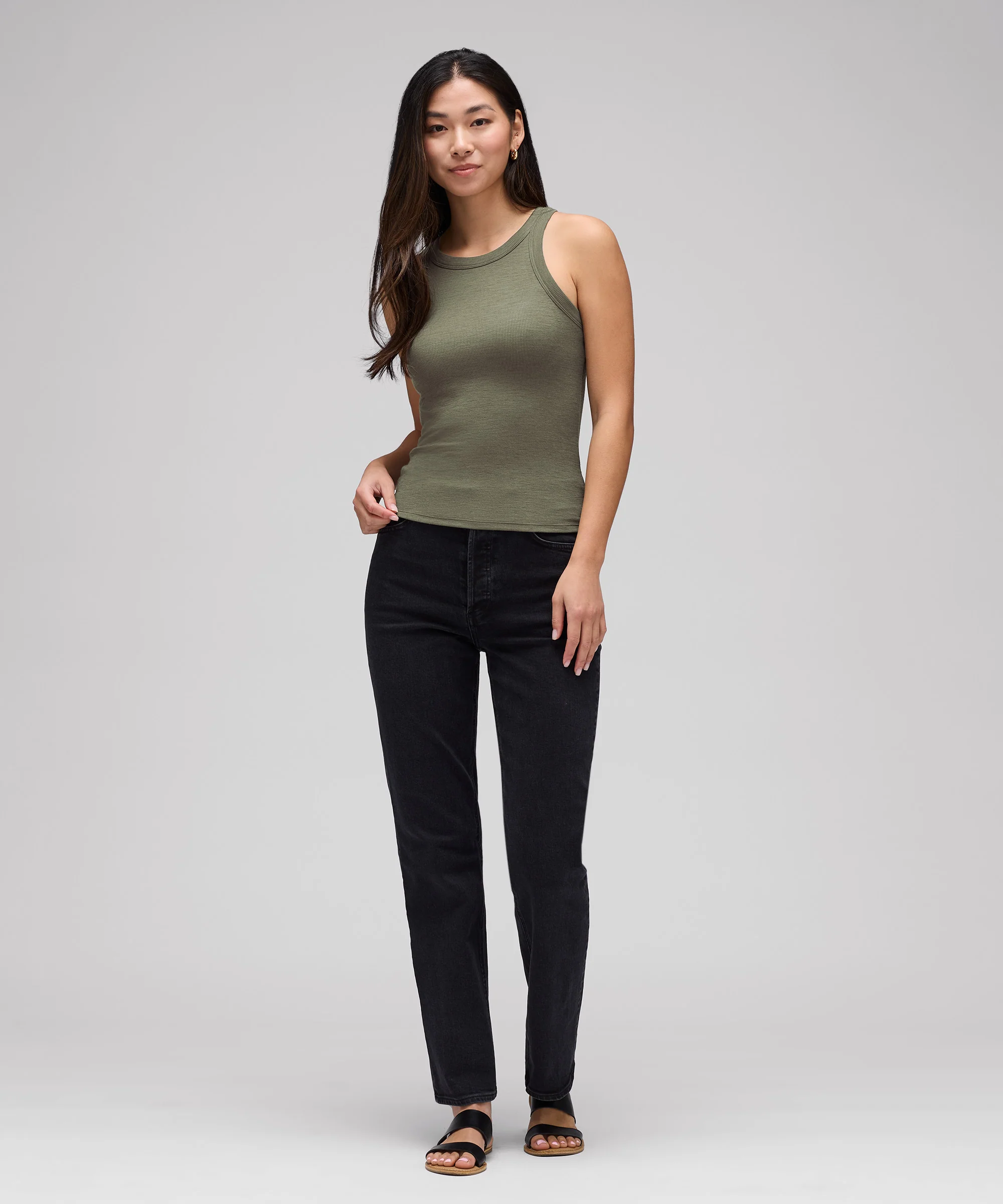 Women's Merino Rib Racer Tank - Image 31