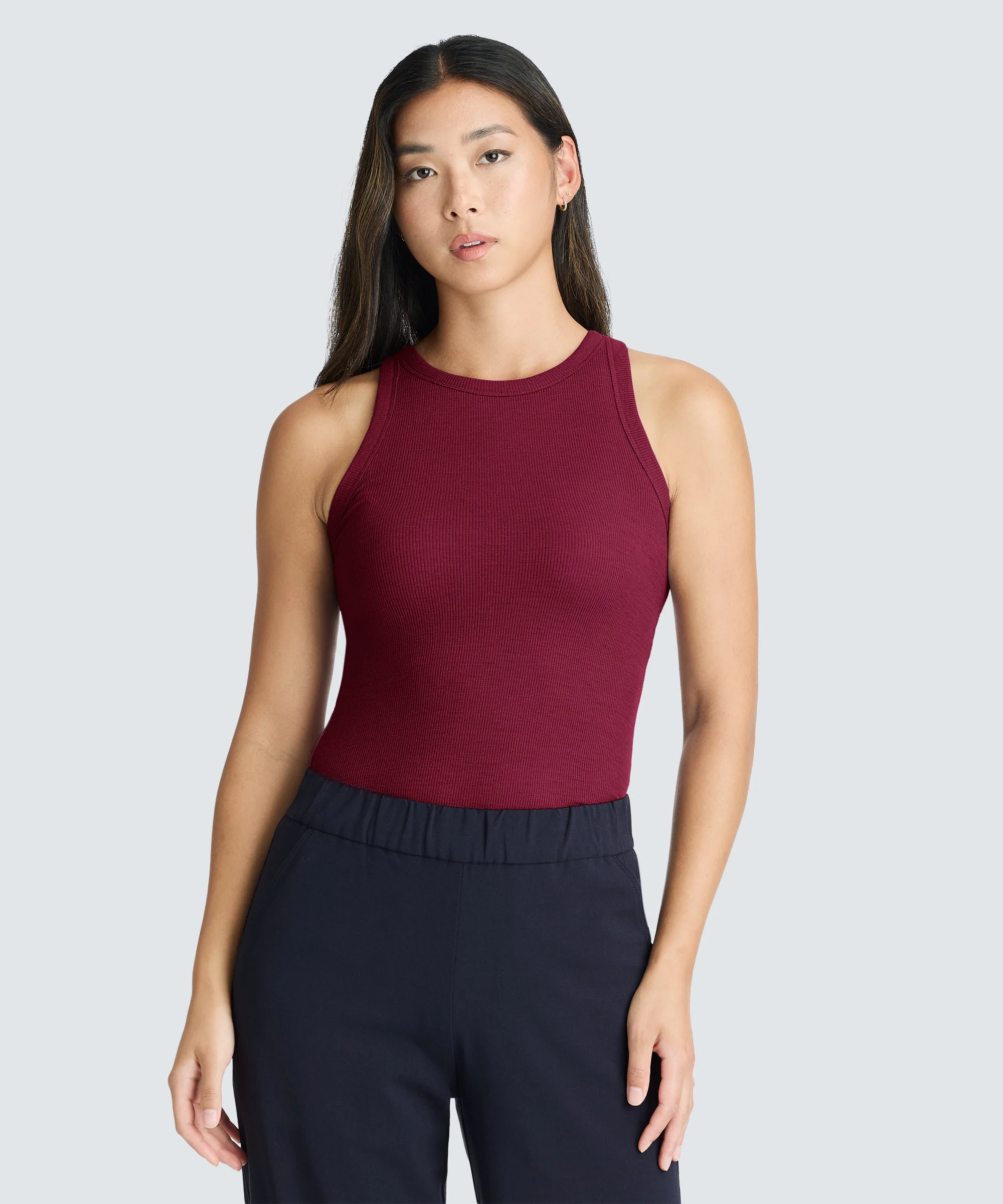 Women's Merino Rib Racer Tank - Image 36