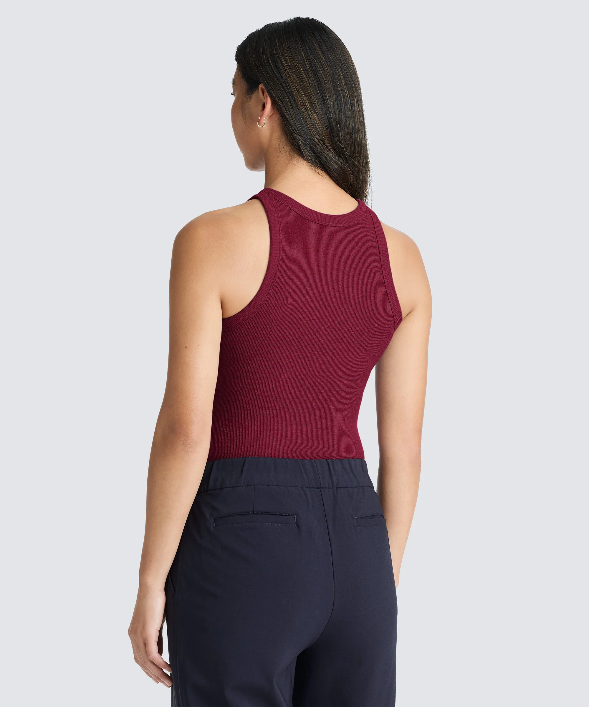 Women's Merino Rib Racer Tank - Image 40