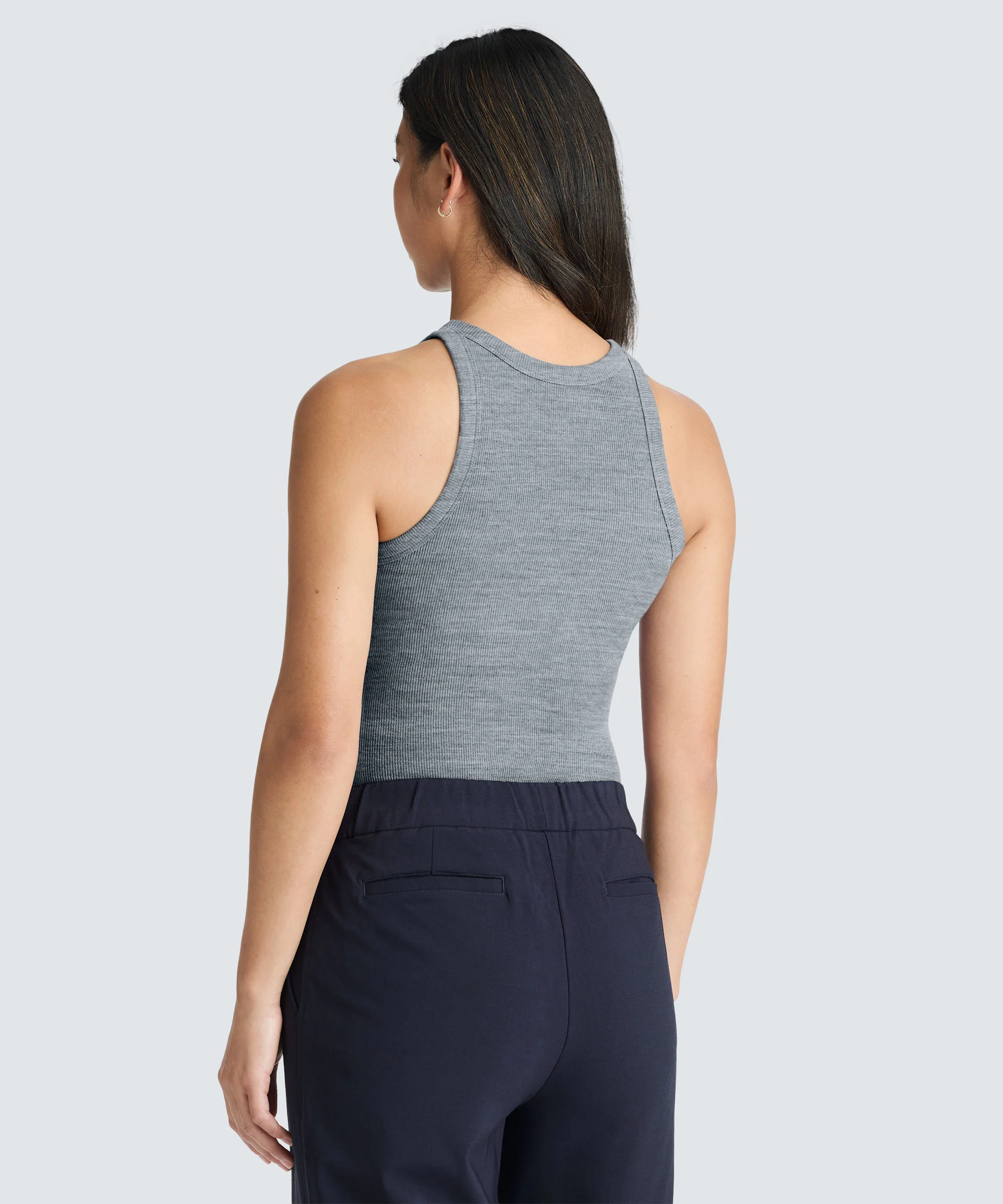 Women's Merino Rib Racer Tank - Image 5