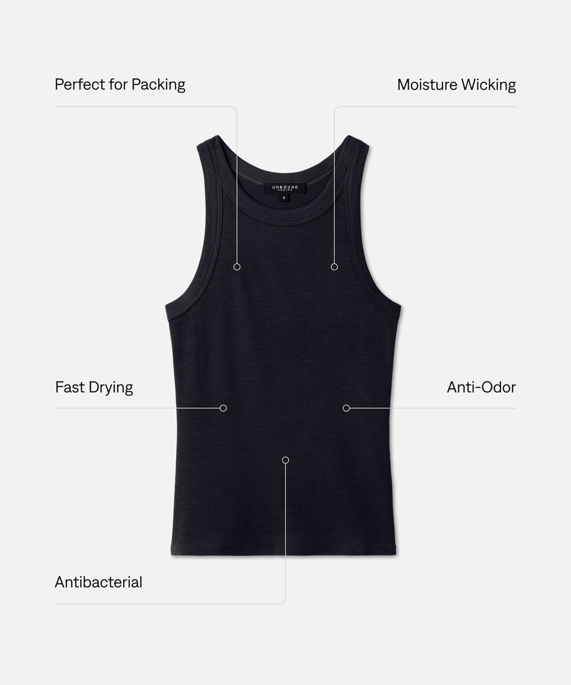 Women's Merino Rib Racer Tank - Image 54