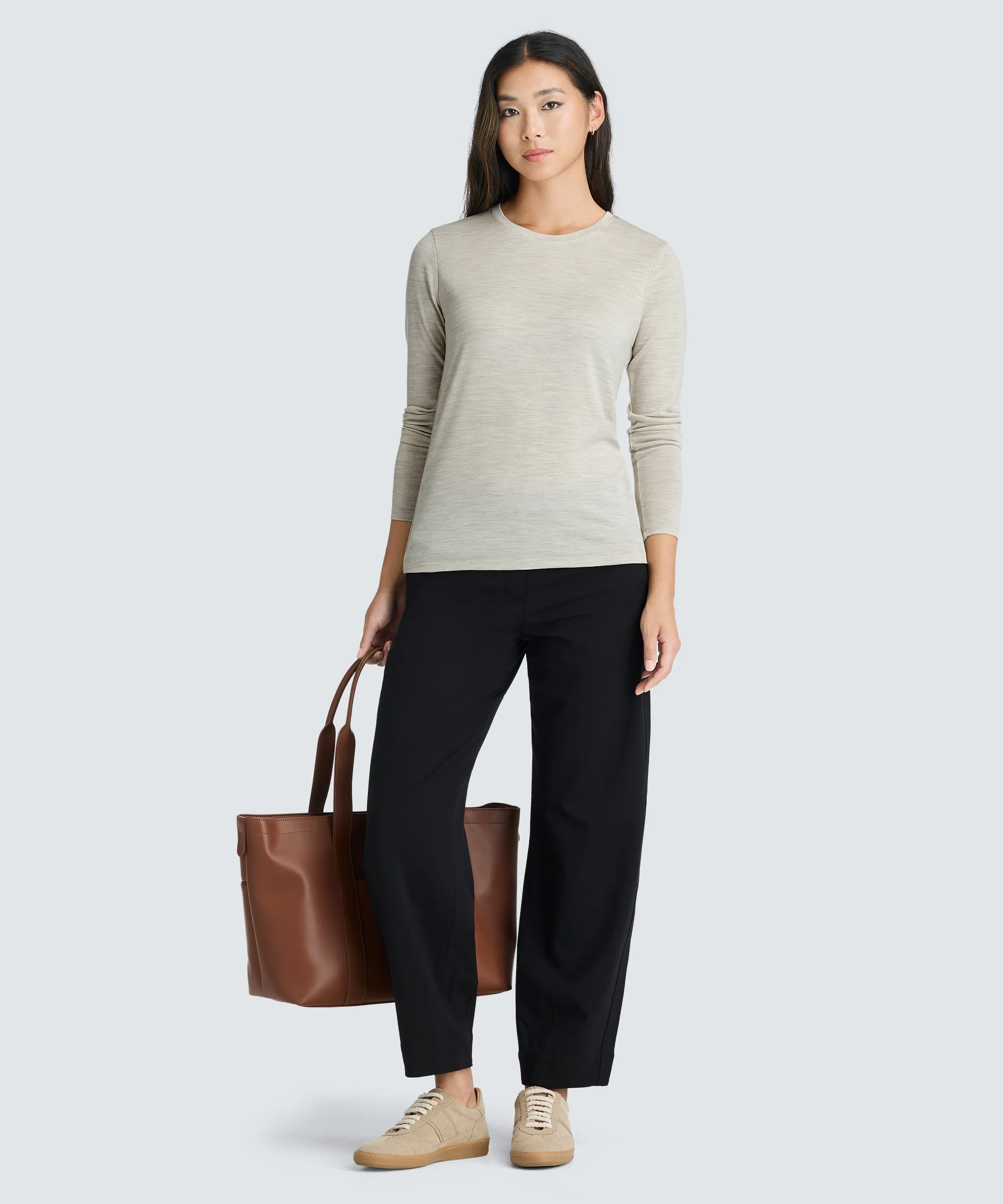 Women's Long Sleeve Merino Crew - Image 13