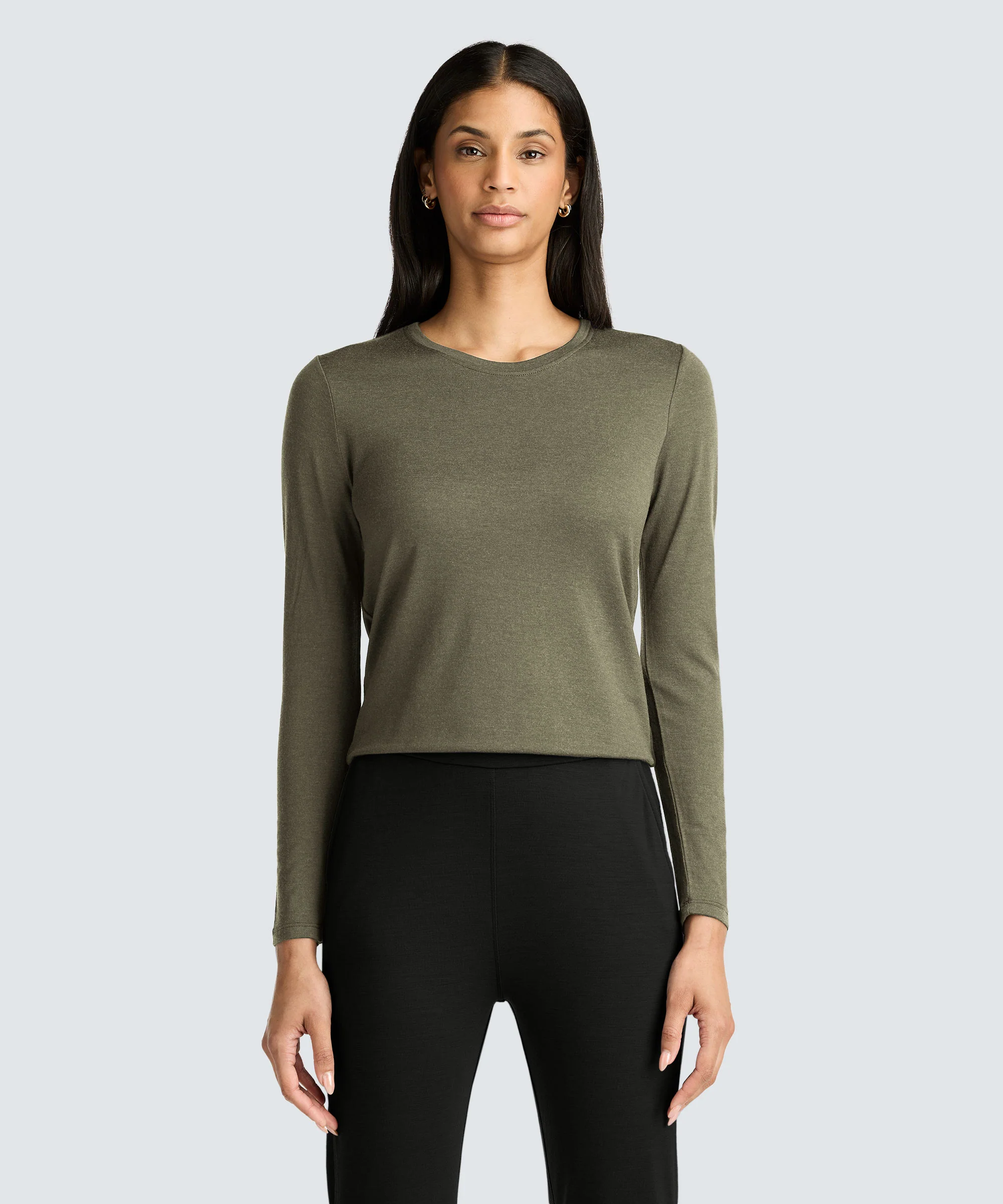 Women's Long Sleeve Merino Crew - Image 18