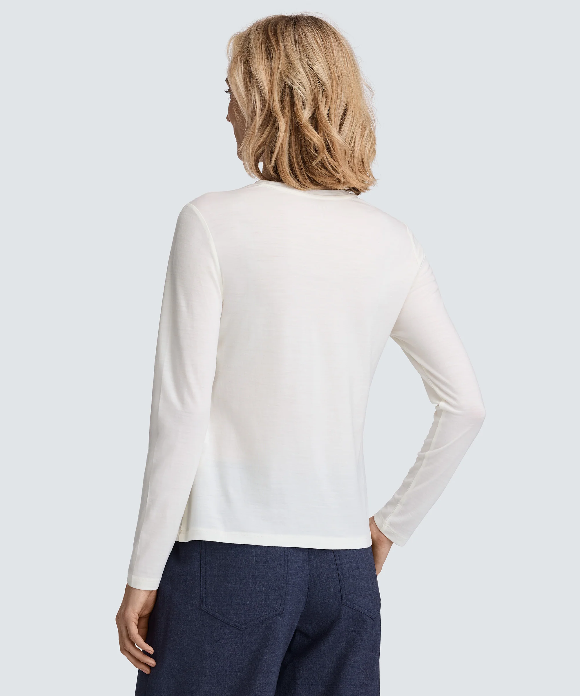 Women's Long Sleeve Merino Crew - Image 5