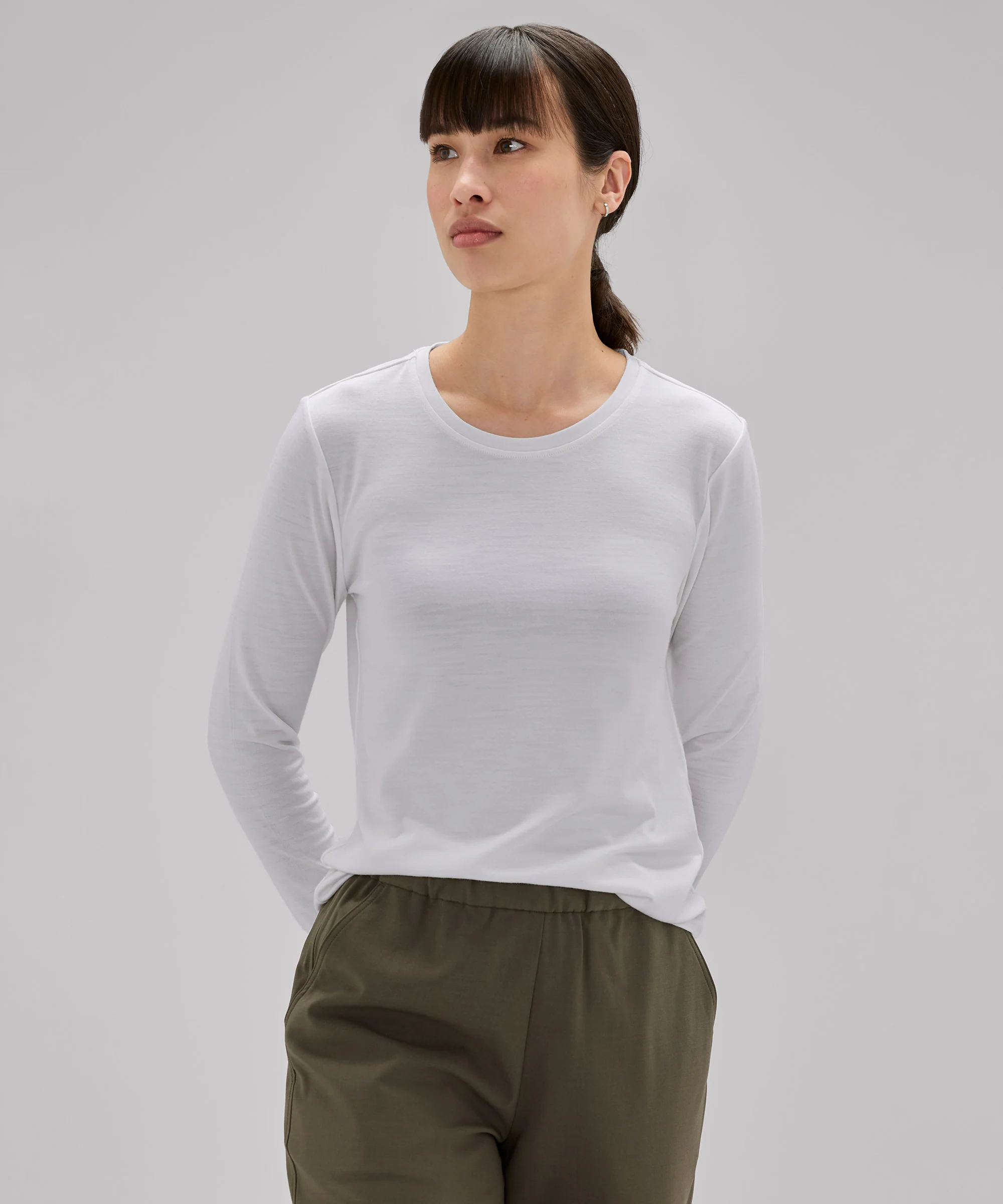 Women's Long Sleeve Merino Crew - Image 54