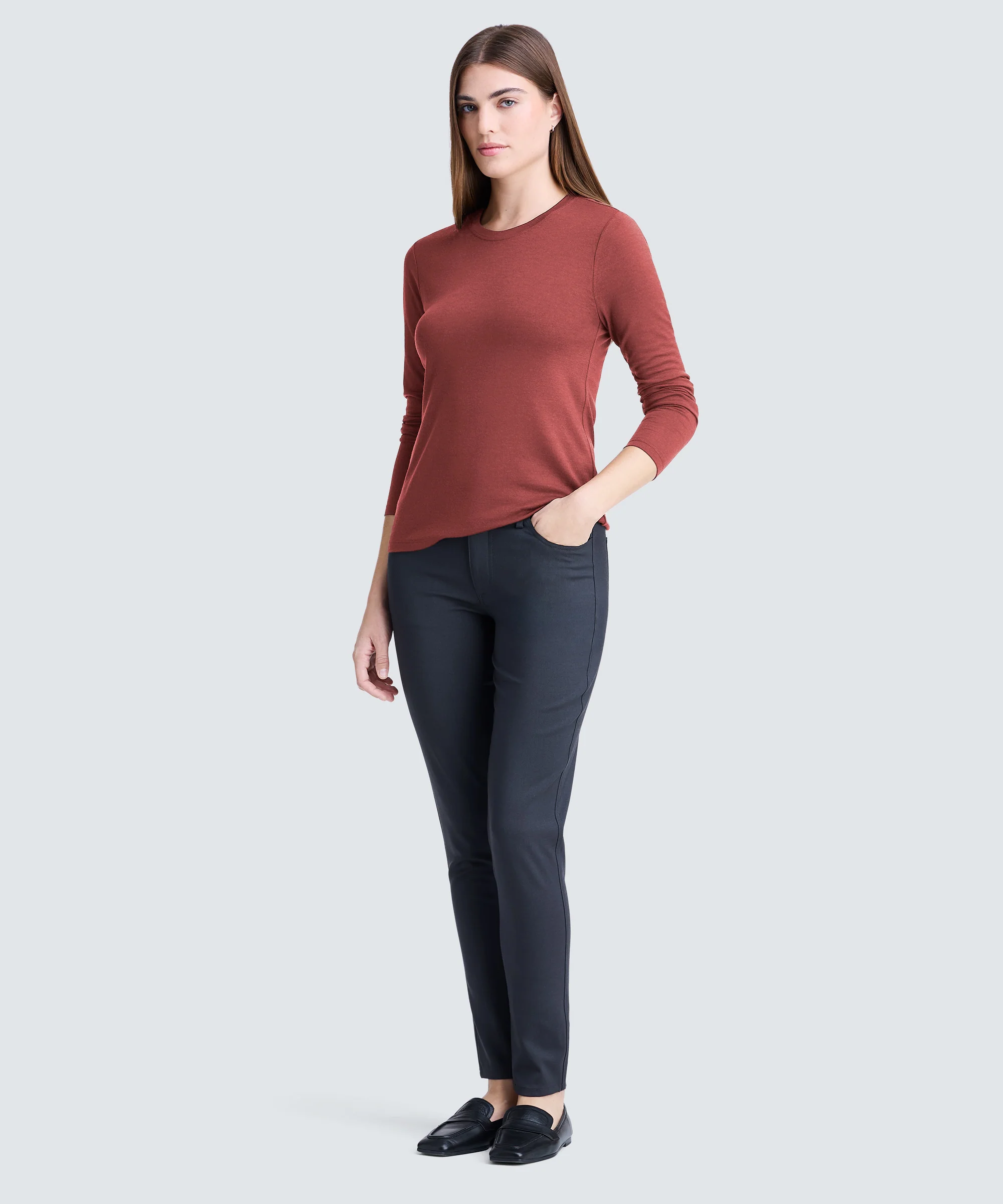 Women's Long Sleeve Merino Crew - Image 59
