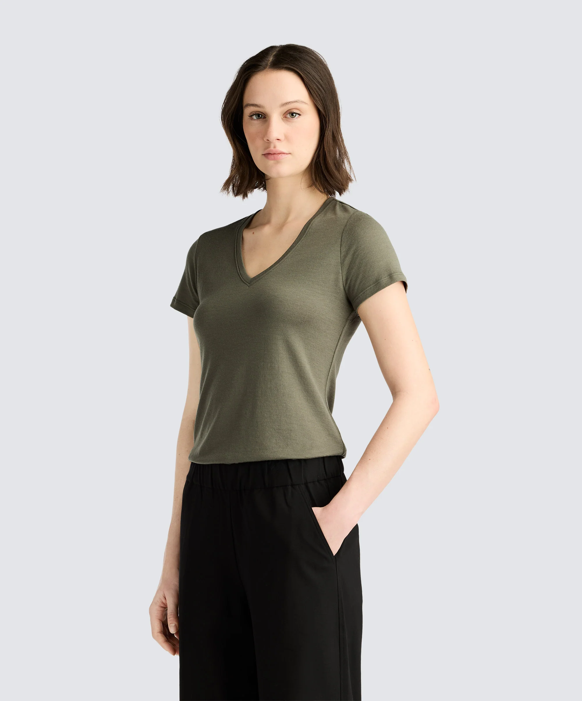 Women's Merino V-Neck T-Shirt - Image 22