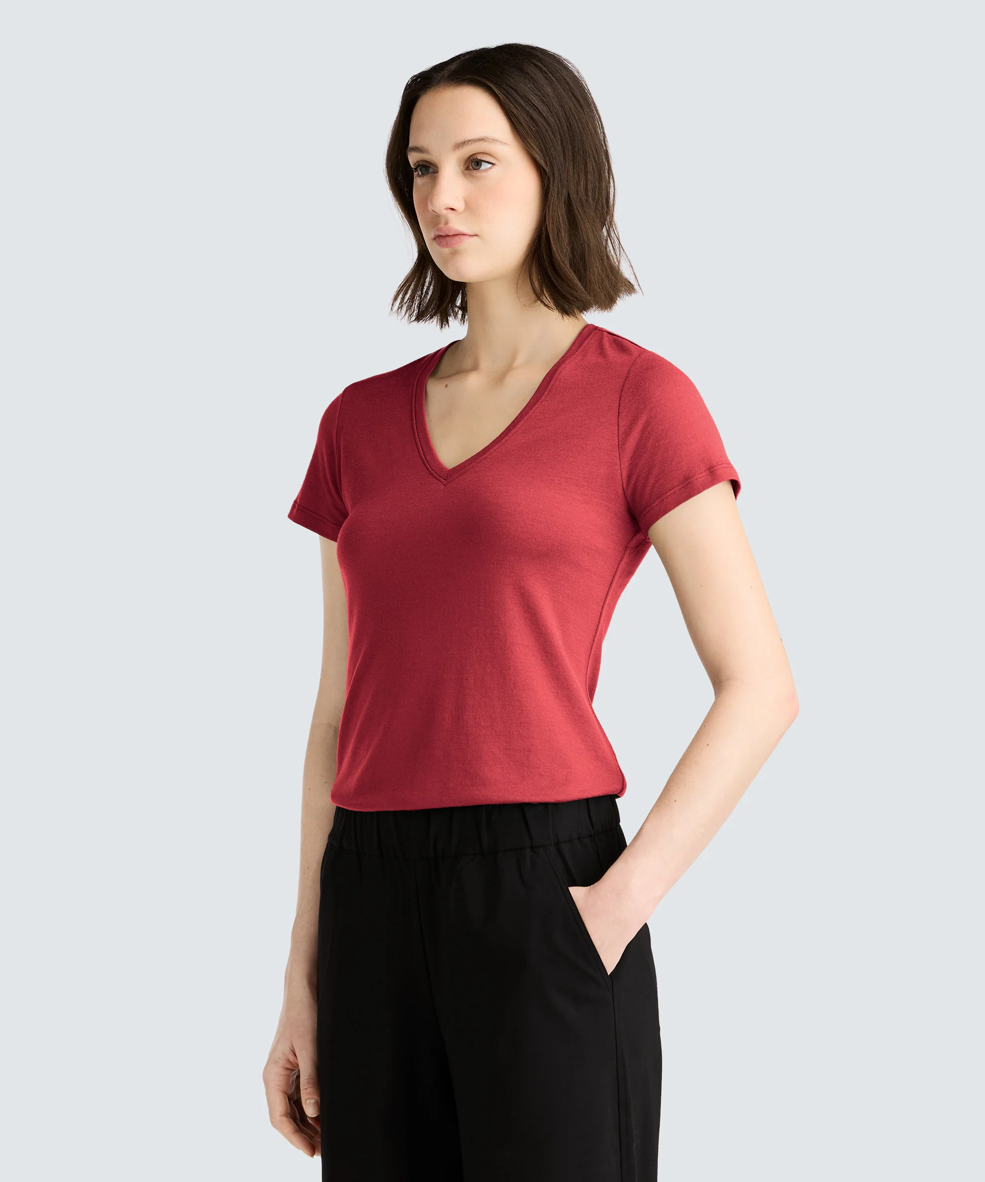 Women's Merino V-Neck T-Shirt - Image 42