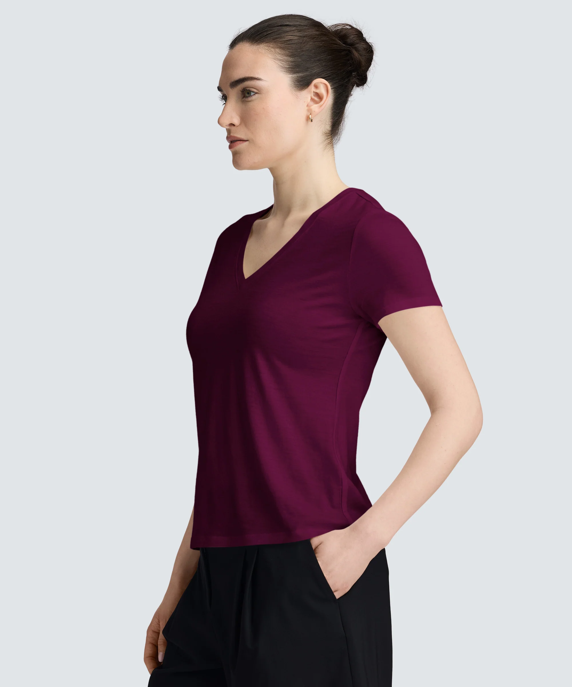 Women's Merino V-Neck T-Shirt - Image 78
