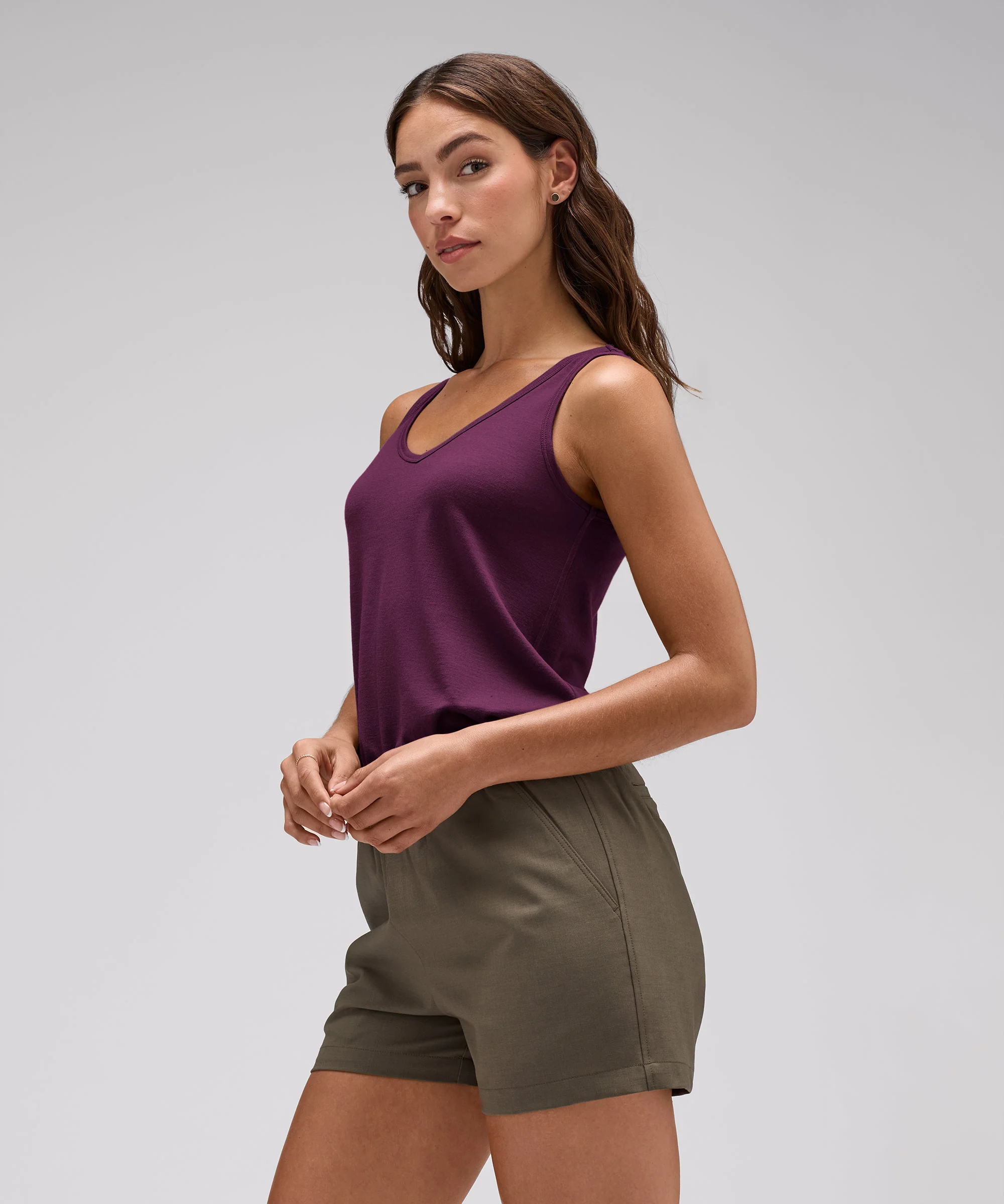 Women's Relaxed Merino V-Neck Tank - Image 23